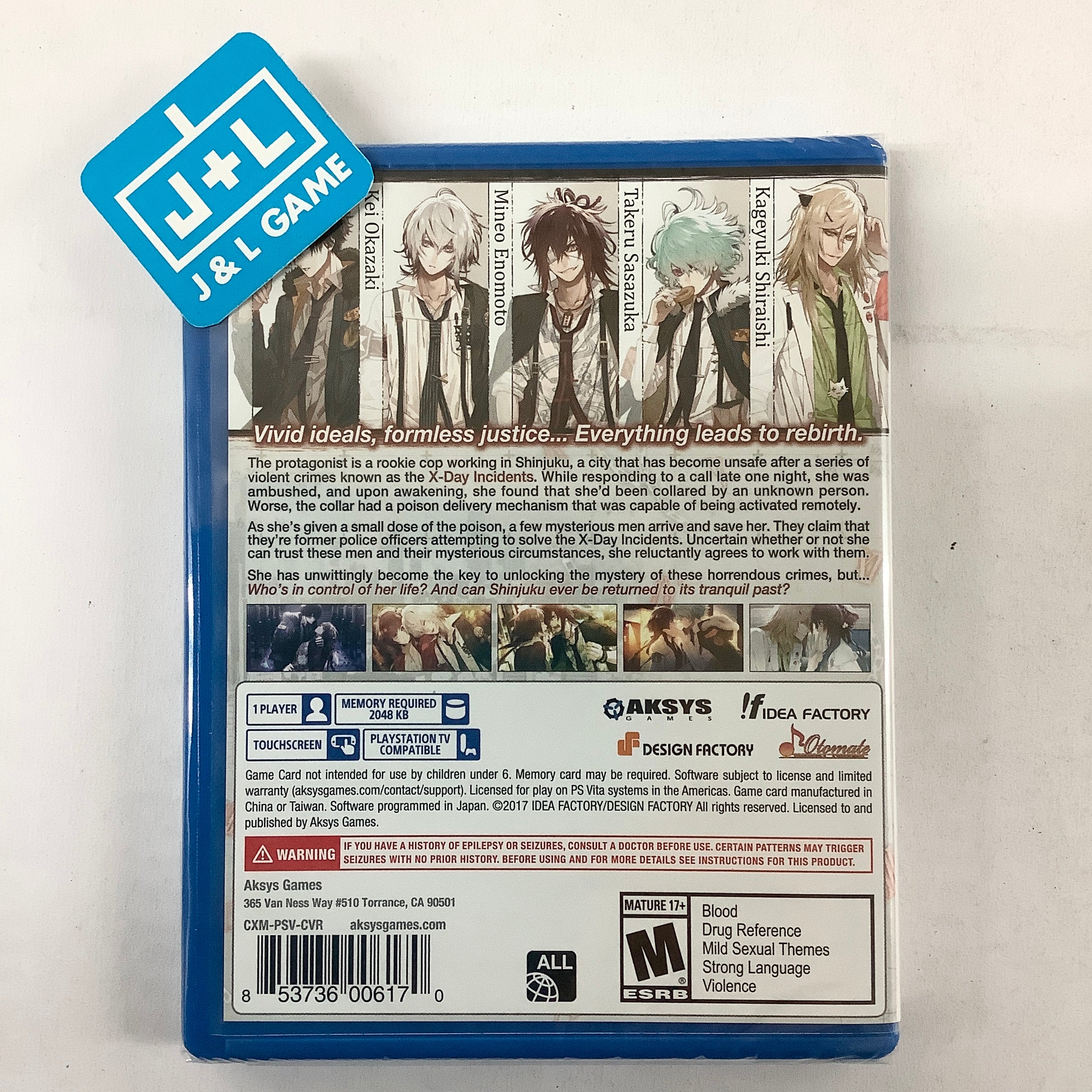 Collar x Malice - (PSV) PlayStaton Vita Video Games Aksys Games   