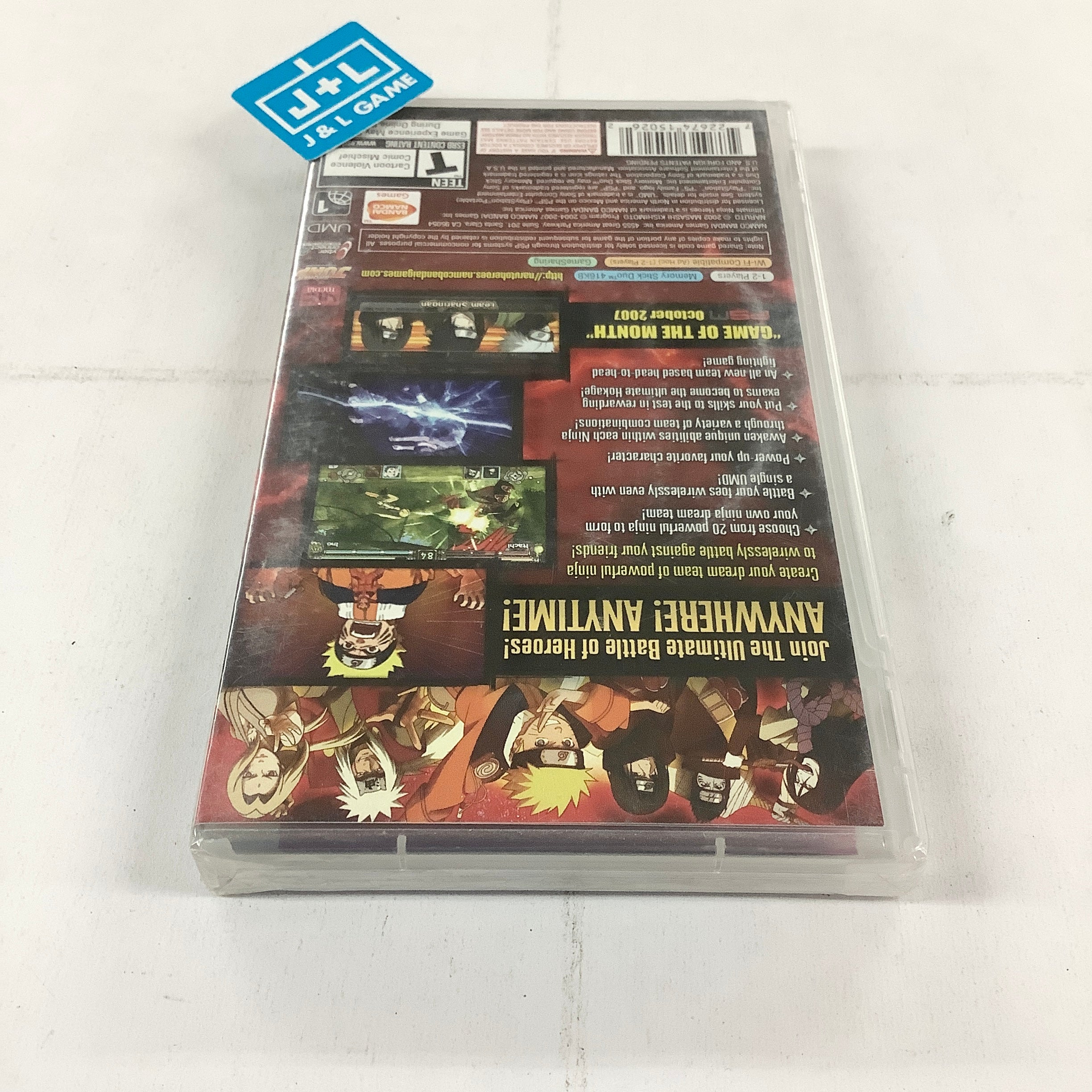 Naruto: Ultimate Ninja Heroes - Sony PSP Video Games Namco Bandai Games   