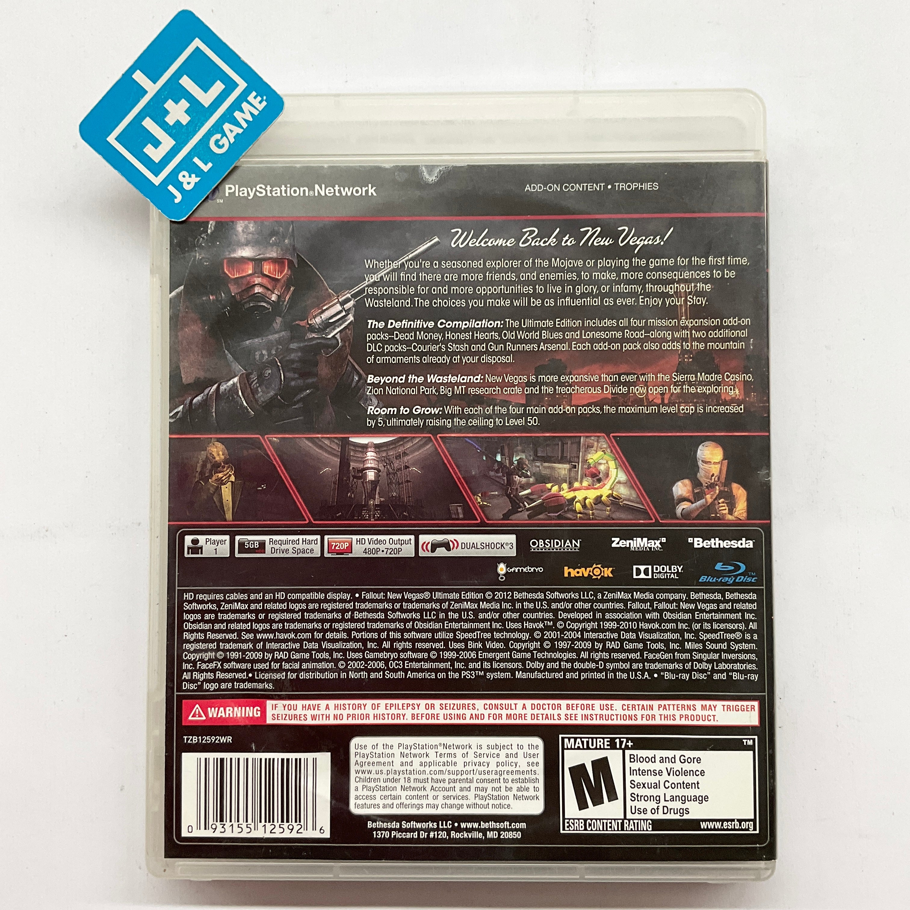 Fallout: New Vegas (Ultimate Edition) - (PS3) PlayStation 3 [Pre-Owned] Video Games Bethesda Softworks   