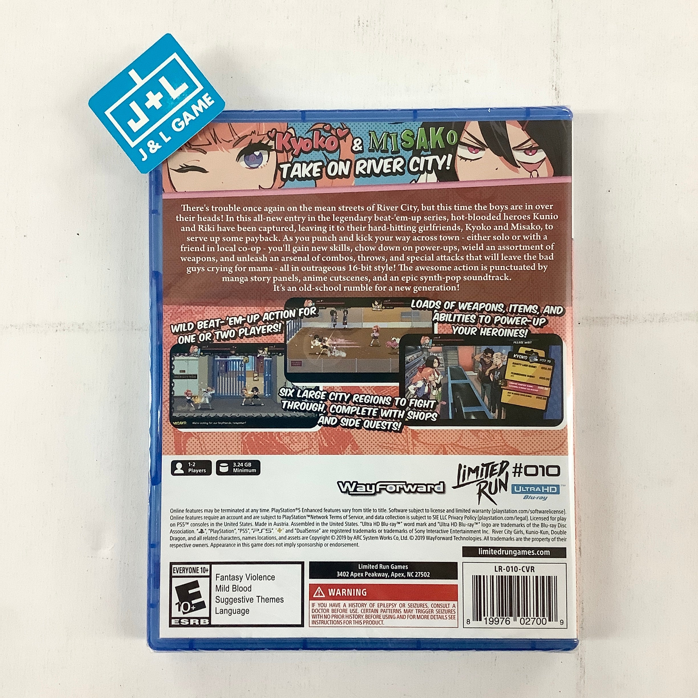 RIVER CITY GIRLS ZERO PS5 NEW LRG018 Limited Run Game In EN FR DE ES IT Jp Beat Them All Wayforward 819976028891 RIVER CITY GIRLS ZERO PS5 NEW LRG018 Limited Run Game In EN FR DE ES IT Jp Beat Them All Wayforward 819976028891
