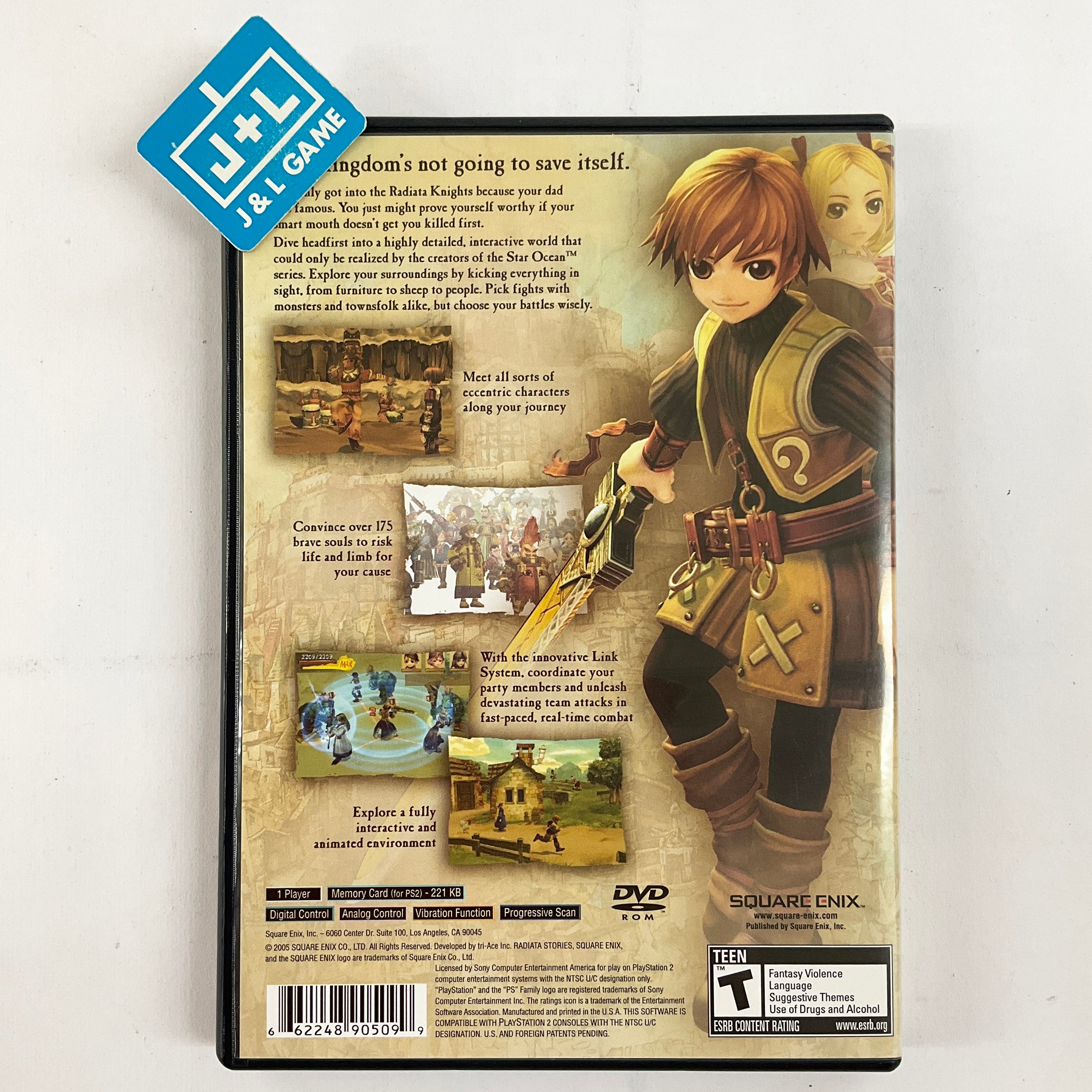 Radiata Stories - (PS2) PlayStation 2 [Pre-Owned] Video Games Square Enix   