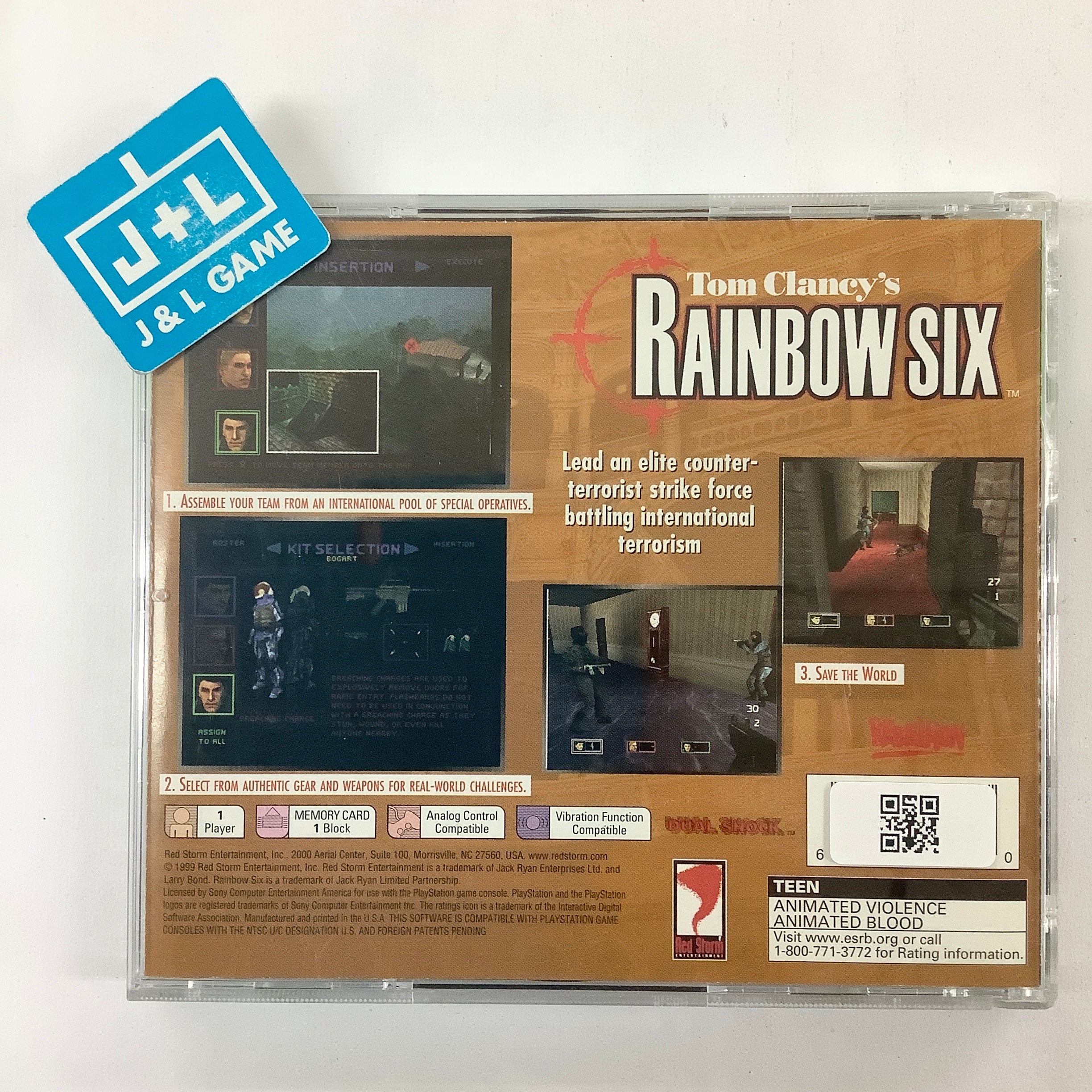 Tom Clancy's Rainbow Six (Greatest Hits) - (PS1) PlayStation 1 [Pre-Owned] Video Games Red Storm Entertainment   
