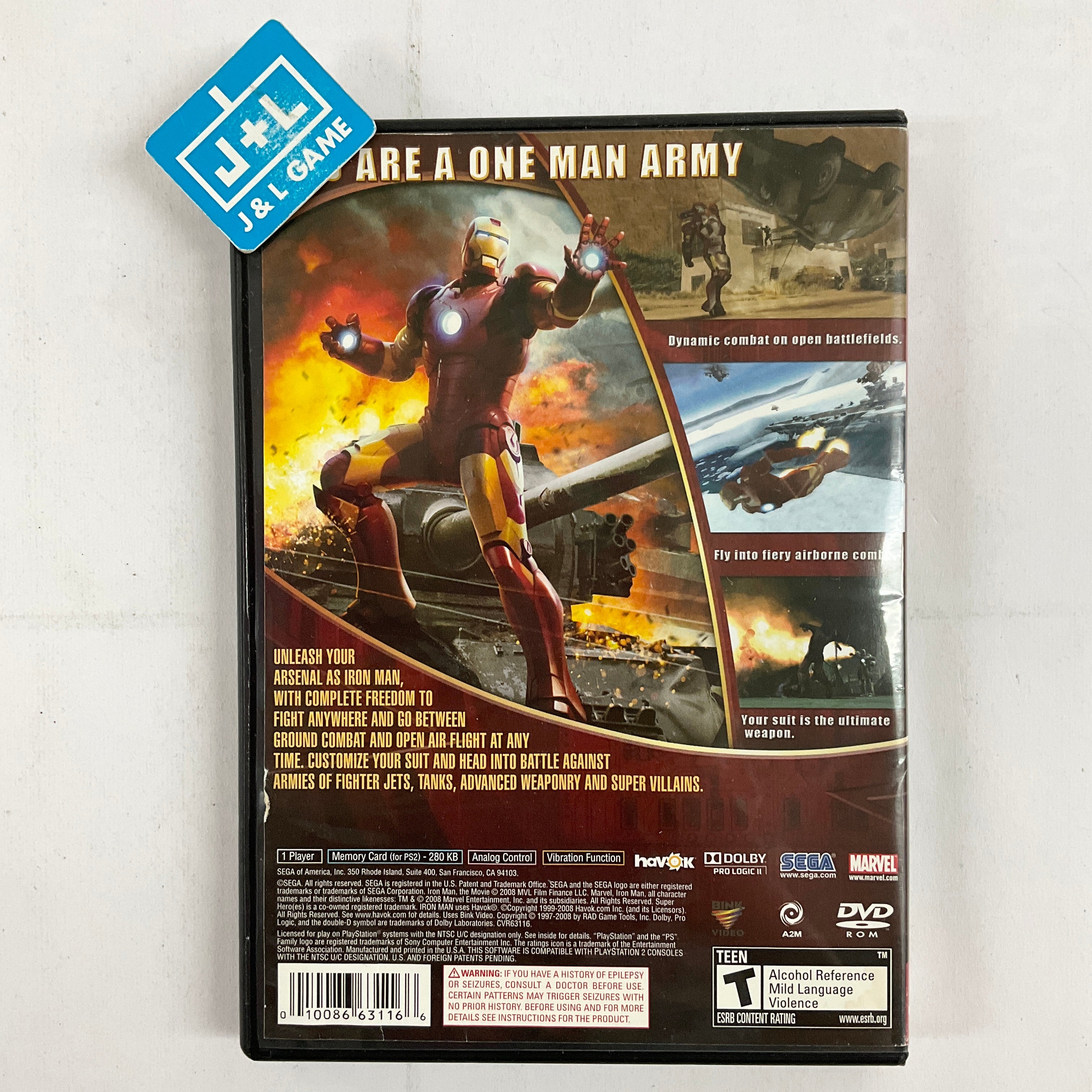 Iron Man (Greatest Hits) - (PS2) PlayStation 2 [Pre-Owned] Video Games Sega   