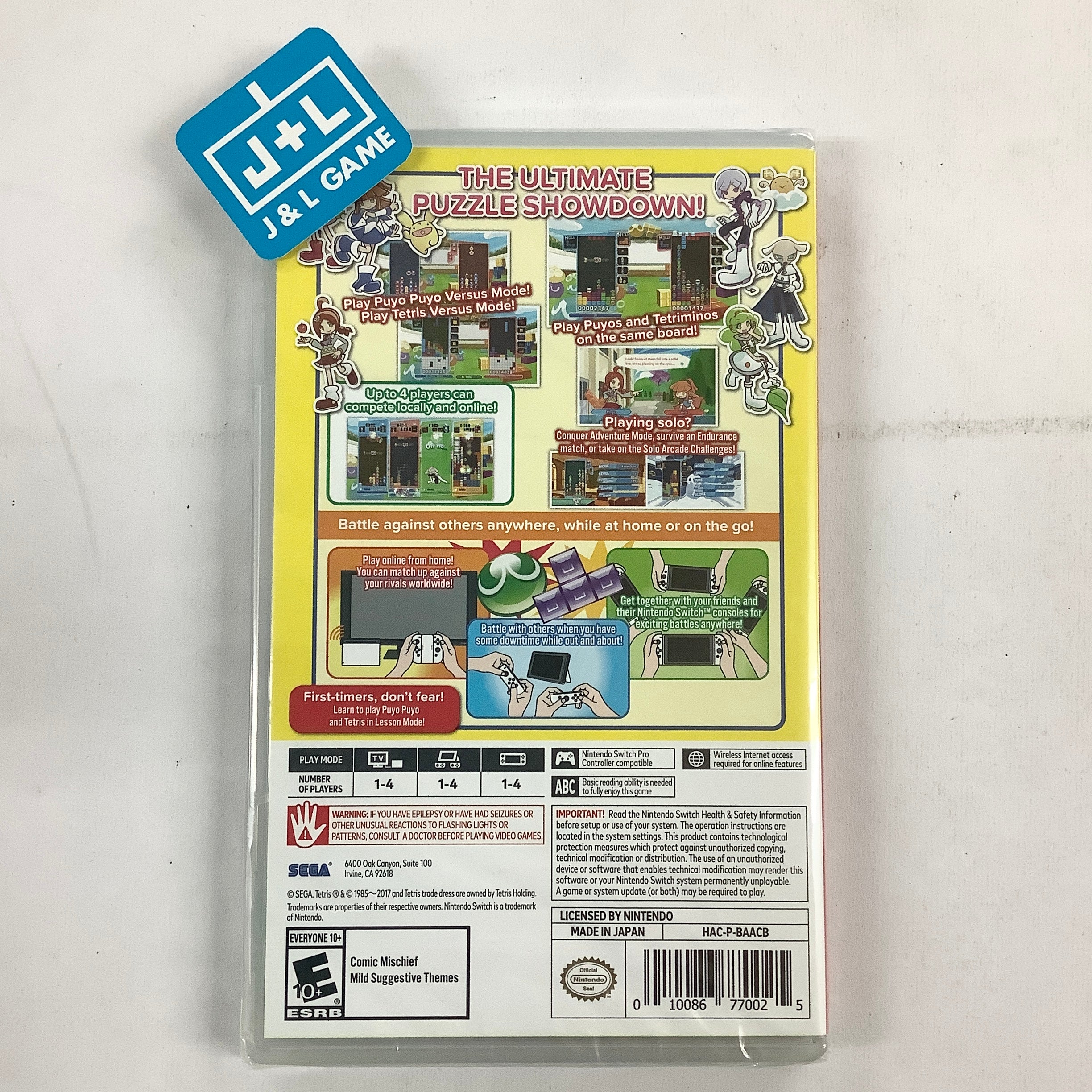Puyo Puyo Tetris - (NSW) Nintendo Switch Video Games Sega   
