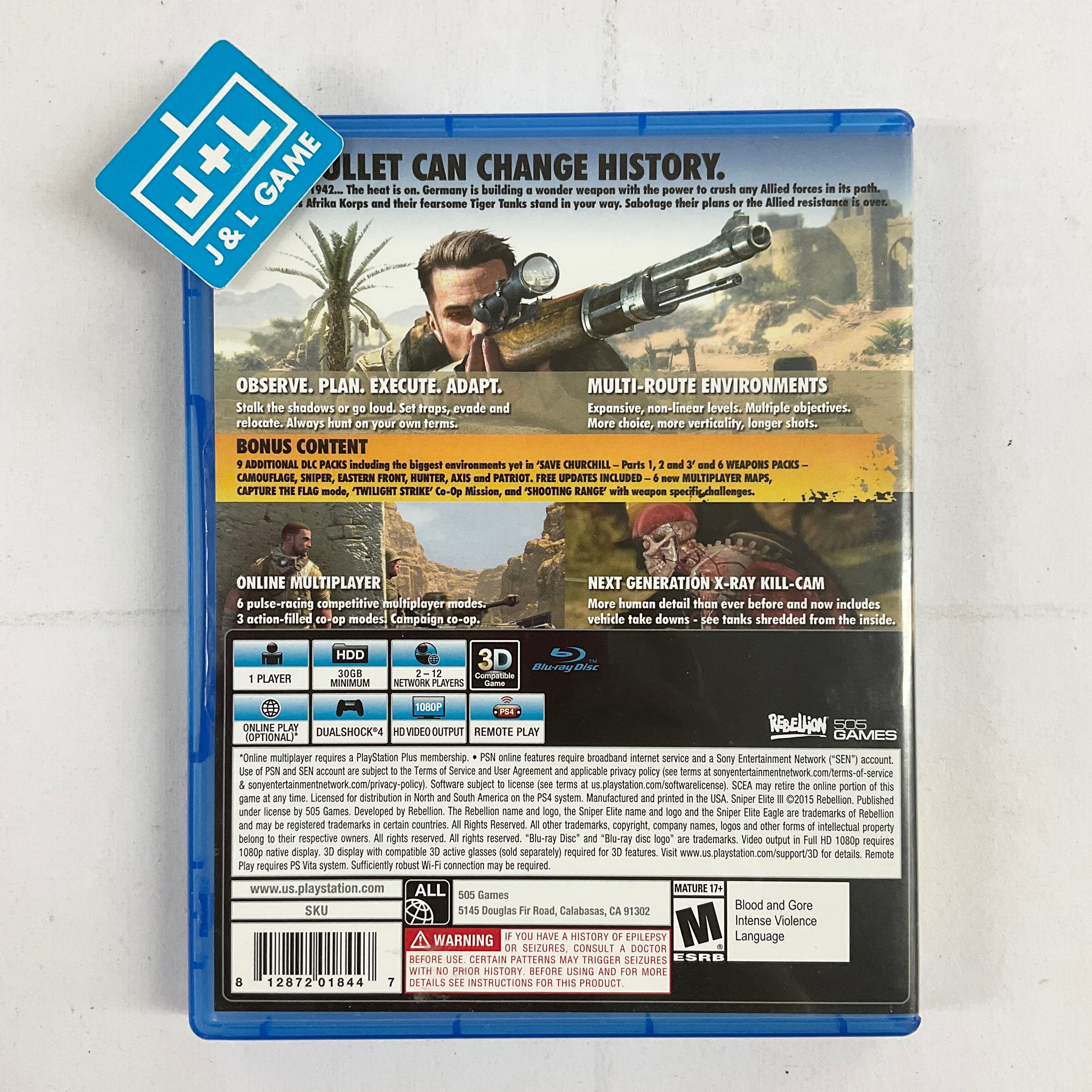 Sniper Elite III (Ultimate Edition) - (PS4) PlayStation 4
