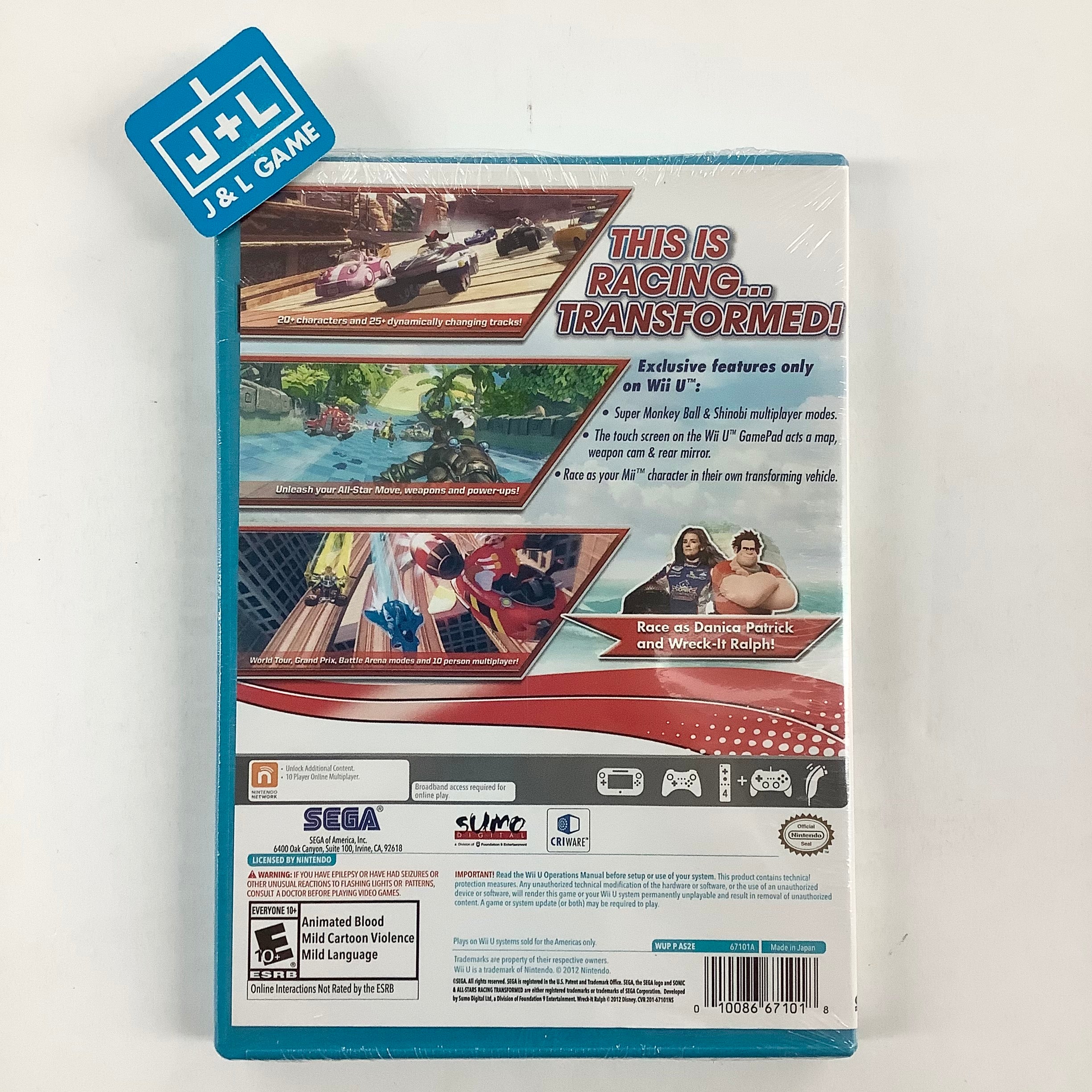 Sonic & All-Stars Racing Transformed (Nintendo Selects) - Nintendo Wii U Video Games Sega   