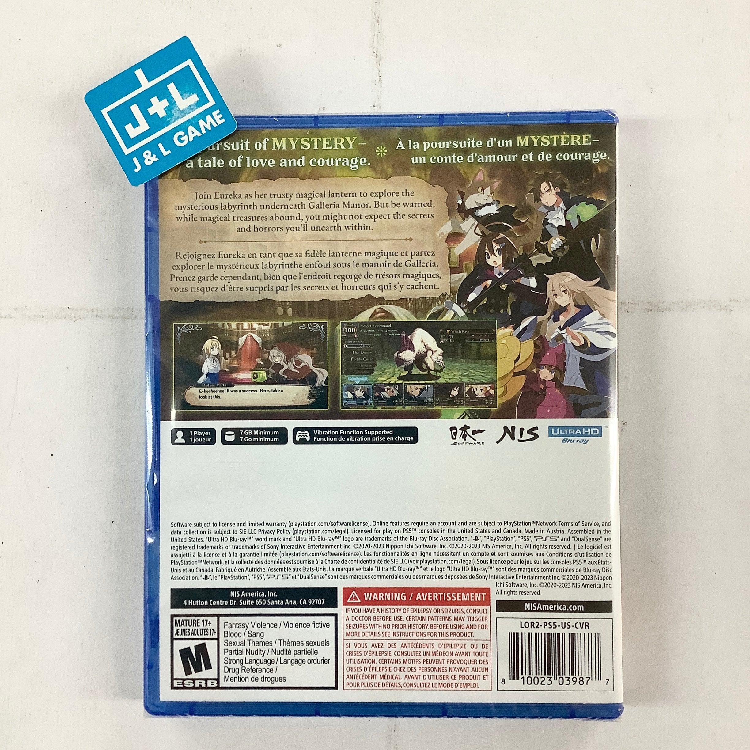 Labyrinth of Galleria: The Moon Society - (PS5) PlayStation 5 Video Games NIS America   