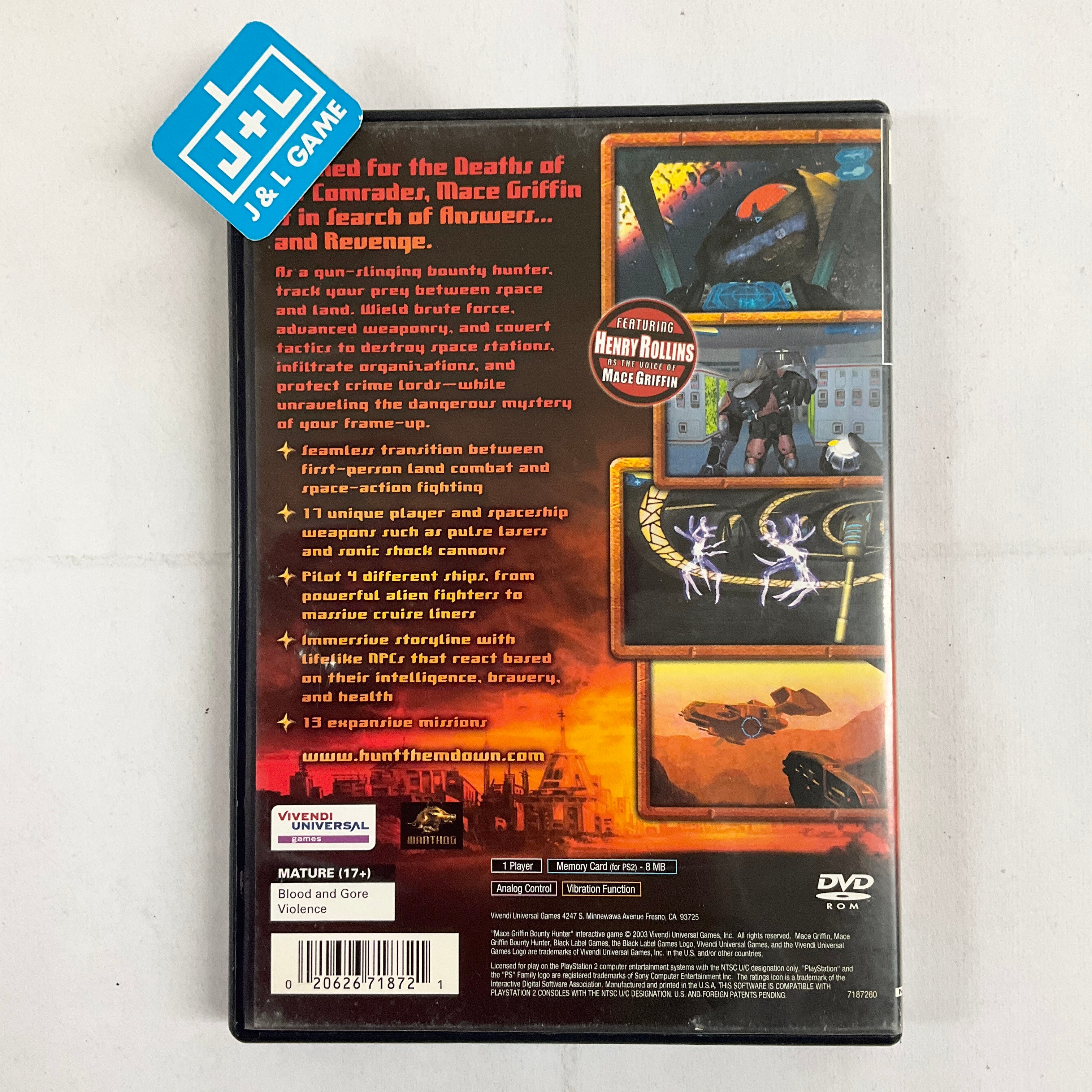 Mace Griffin Bounty Hunter -  (PS2) PlayStation 2 [Pre-Owned] Video Games Black Label Games   