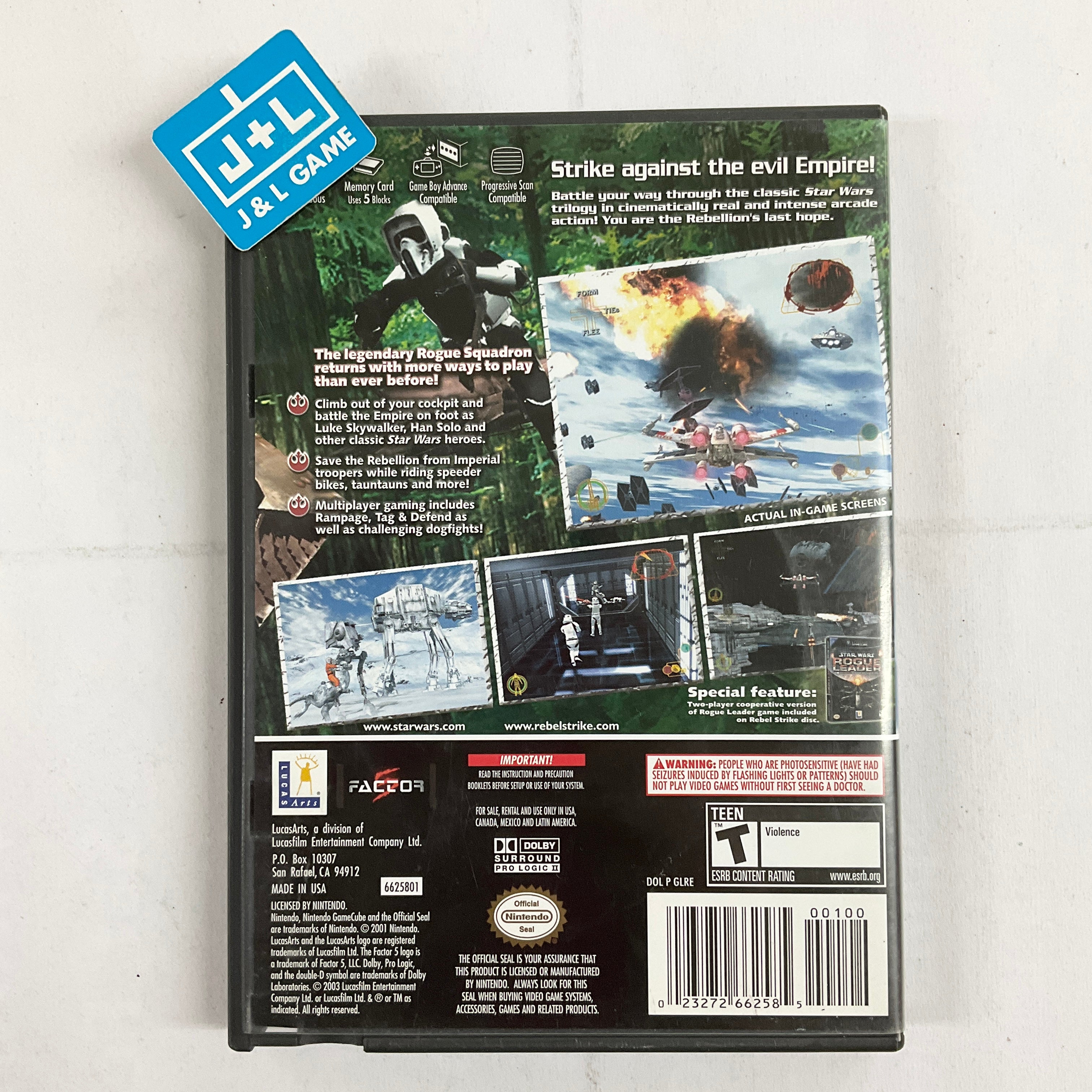 Star Wars Rogue Squadron III: Rebel Strike - (GC) GameCube [Pre-Owned] Video Games LucasArts   