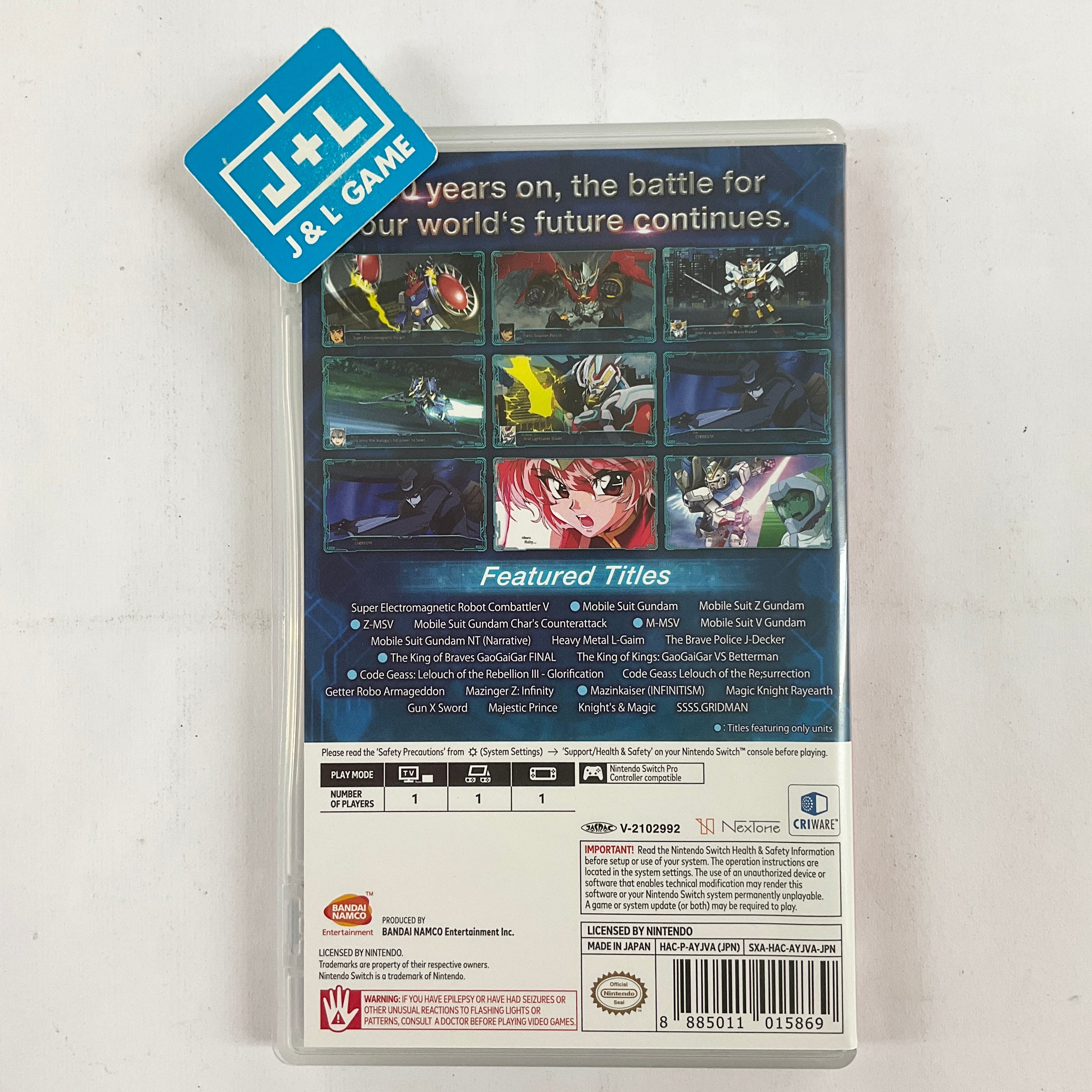 Super Robot Wars 30 (English Sub) - (NSW) Nintendo Switch [Pre-Owned] (Asia Import) Video Games Bandai Namco Games   