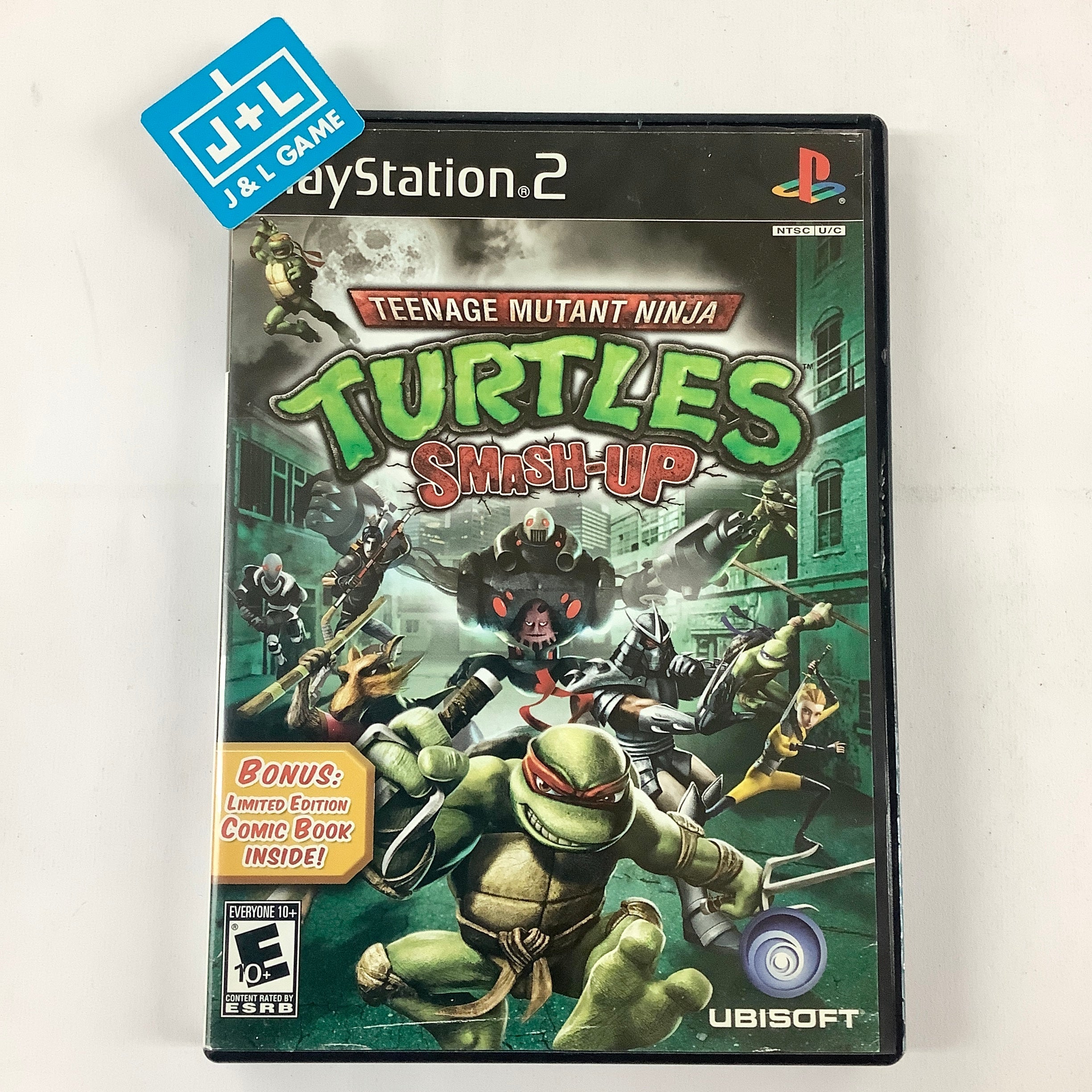 Teenage Mutant Ninja Turtles: Smash-Up (w/ Comic) - (PS2) PlayStation 2 [Pre-Owned] Video Games Ubisoft   