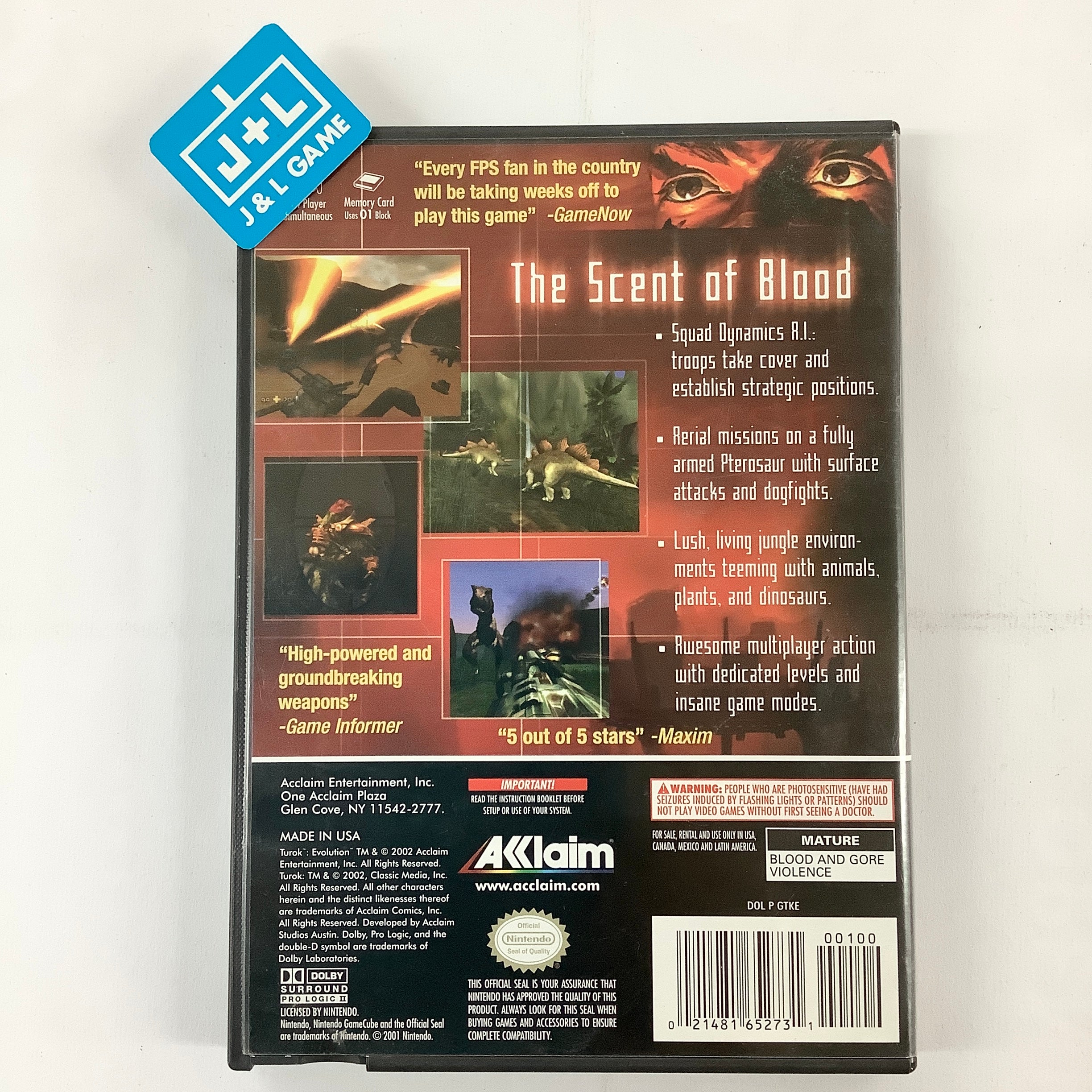 Turok: Evolution - (GC) GameCube [Pre-Owned] Video Games Acclaim   