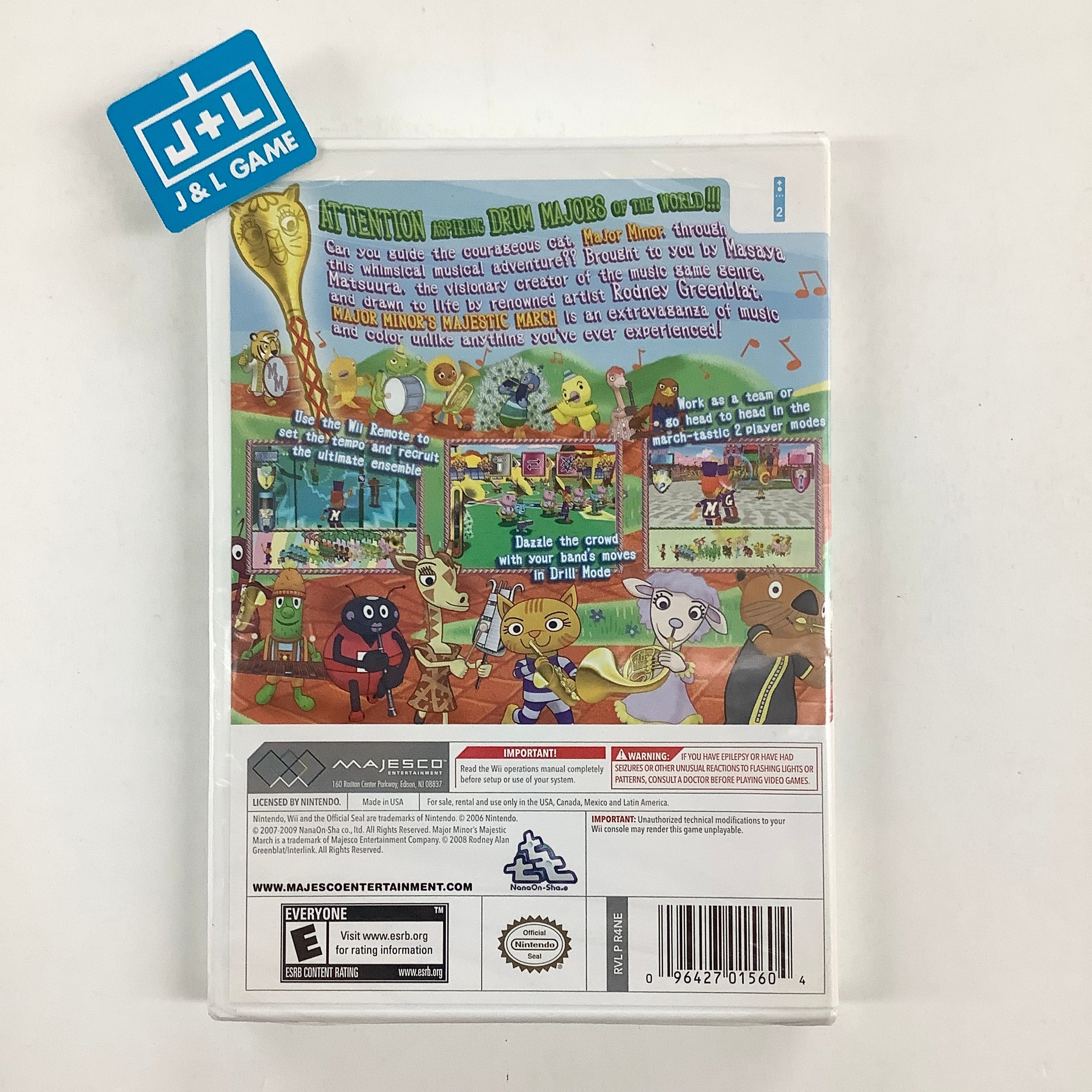 Major Minor's Majestic March - Nintendo Wii Video Games Majesco   