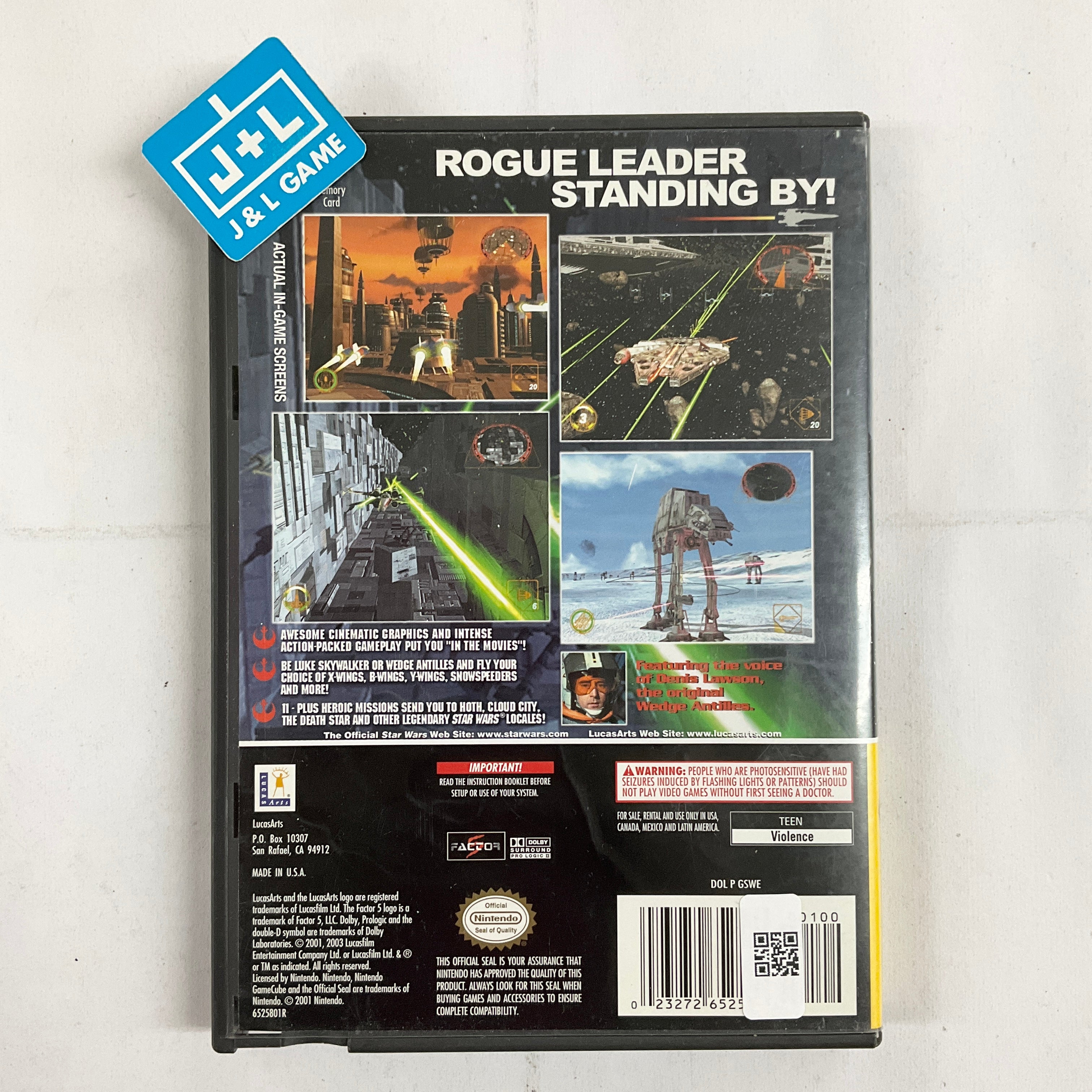 Star Wars Rogue Squadron II: Rogue Leader (Player's Choice) - (GC) GameCube [Pre-Owned] Video Games LucasArts   