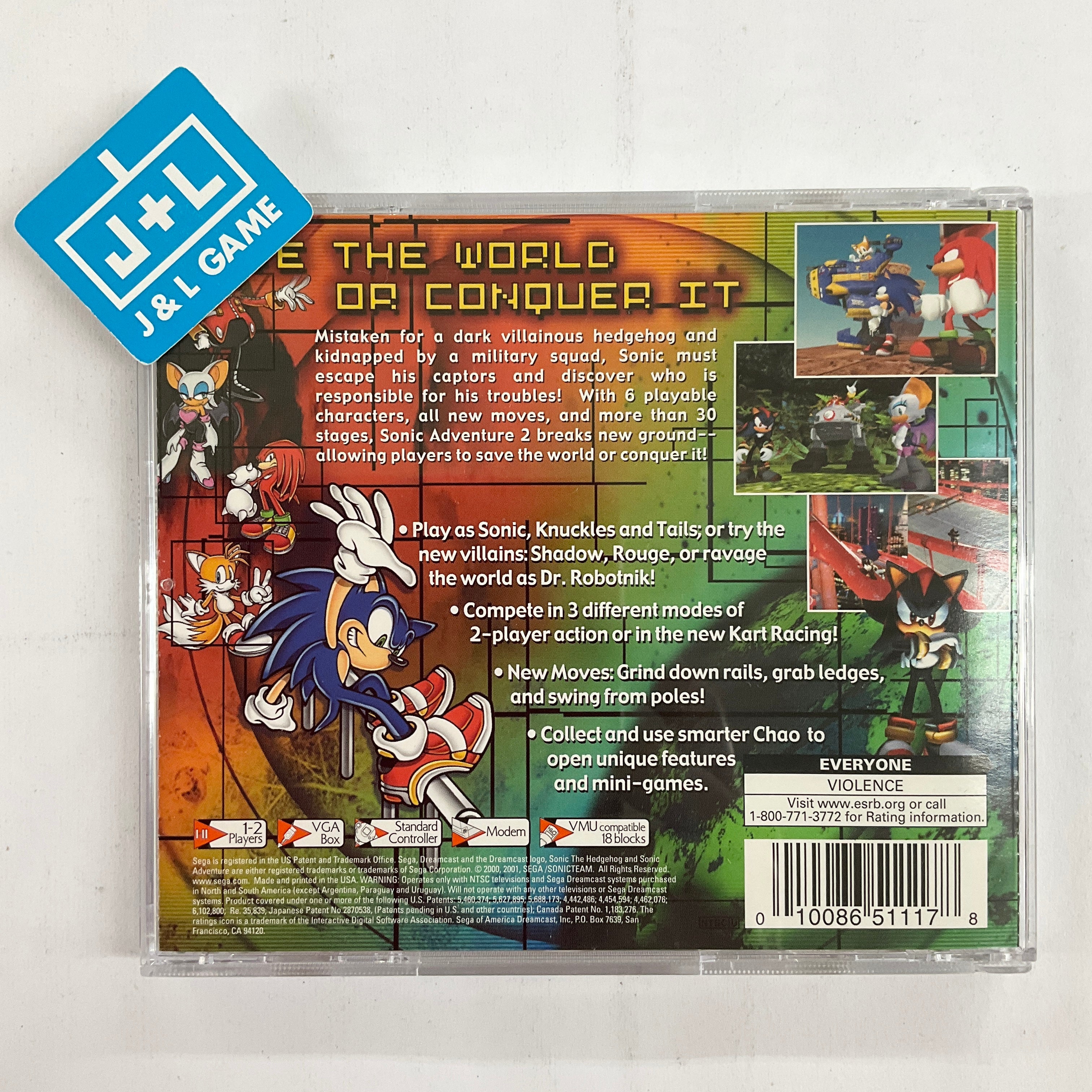 Sonic Adventure 2 - (DC) SEGA Dreamcast [Pre-Owned] Video Games Sega   