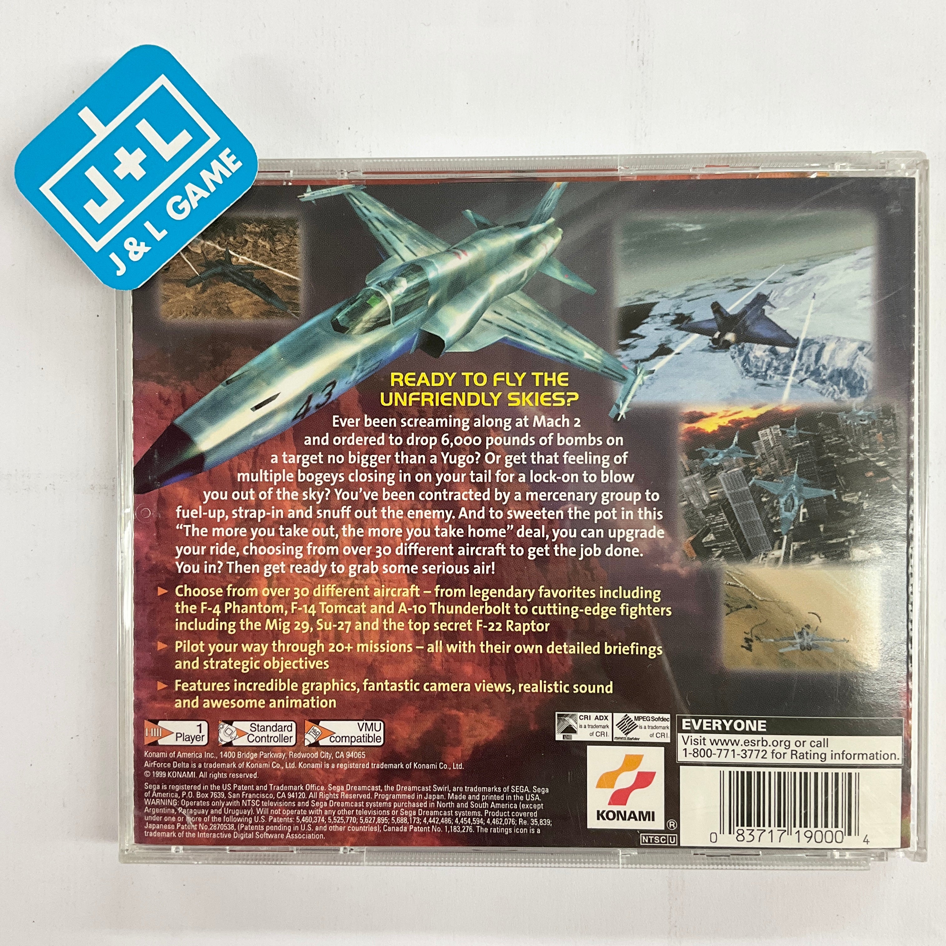 AirForce Delta - (DC) SEGA Dreamcast  [Pre-Owned] Video Games Konami   