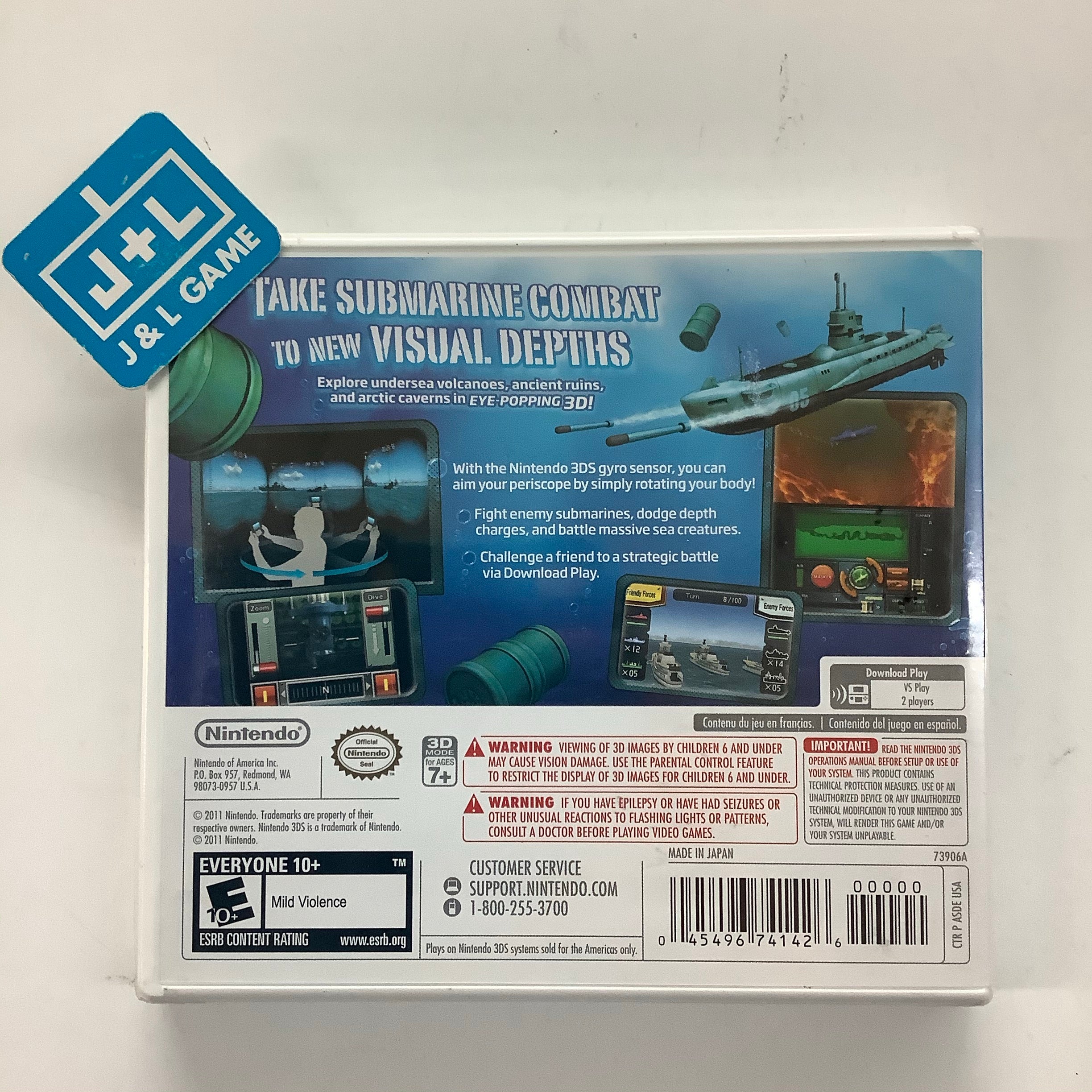 Steel Diver - Nintendo 3DS Video Games Nintendo   
