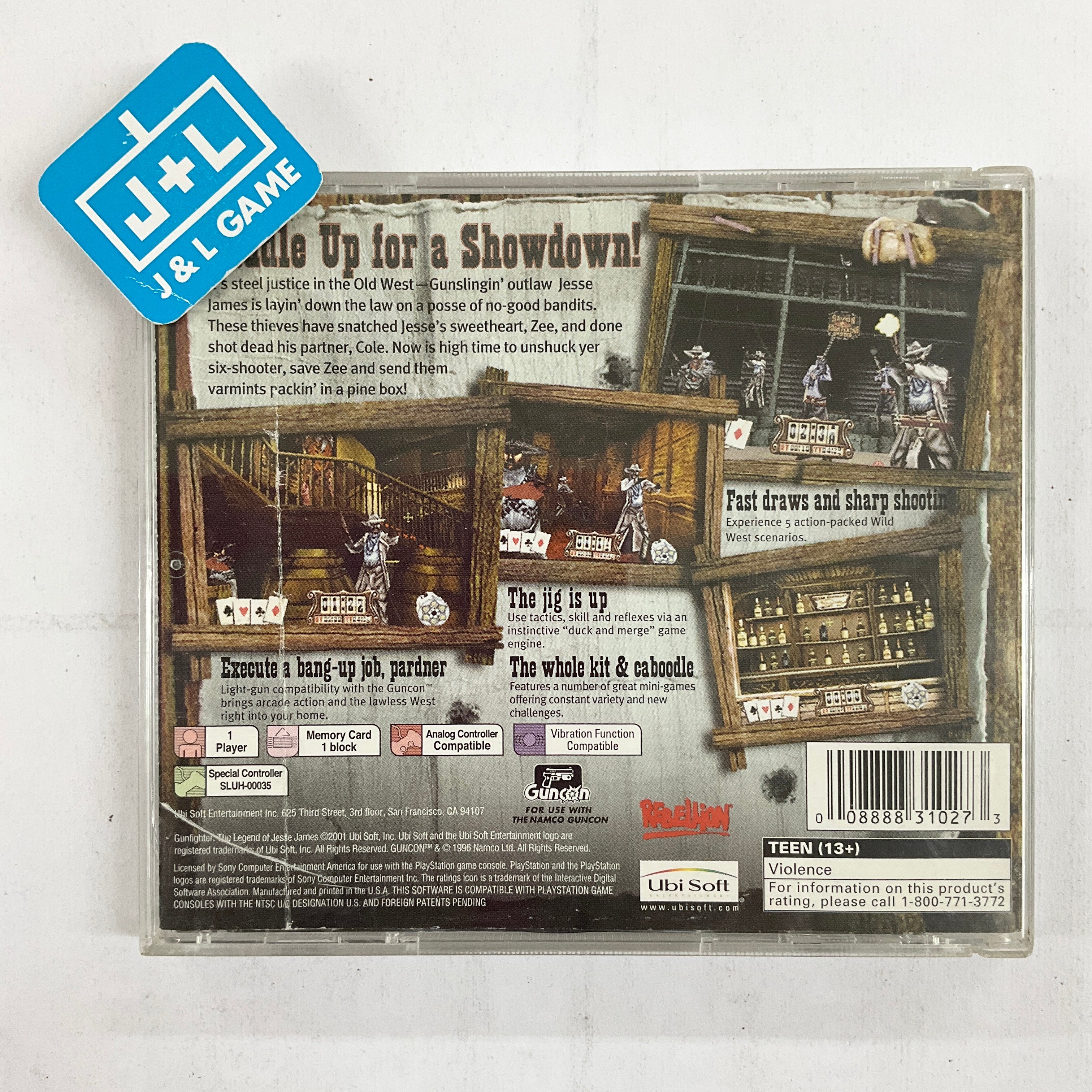 Gunfighter: The Legend of Jesse James - (PS1) PlayStation 1 [Pre-Owned] Video Games Ubisoft   