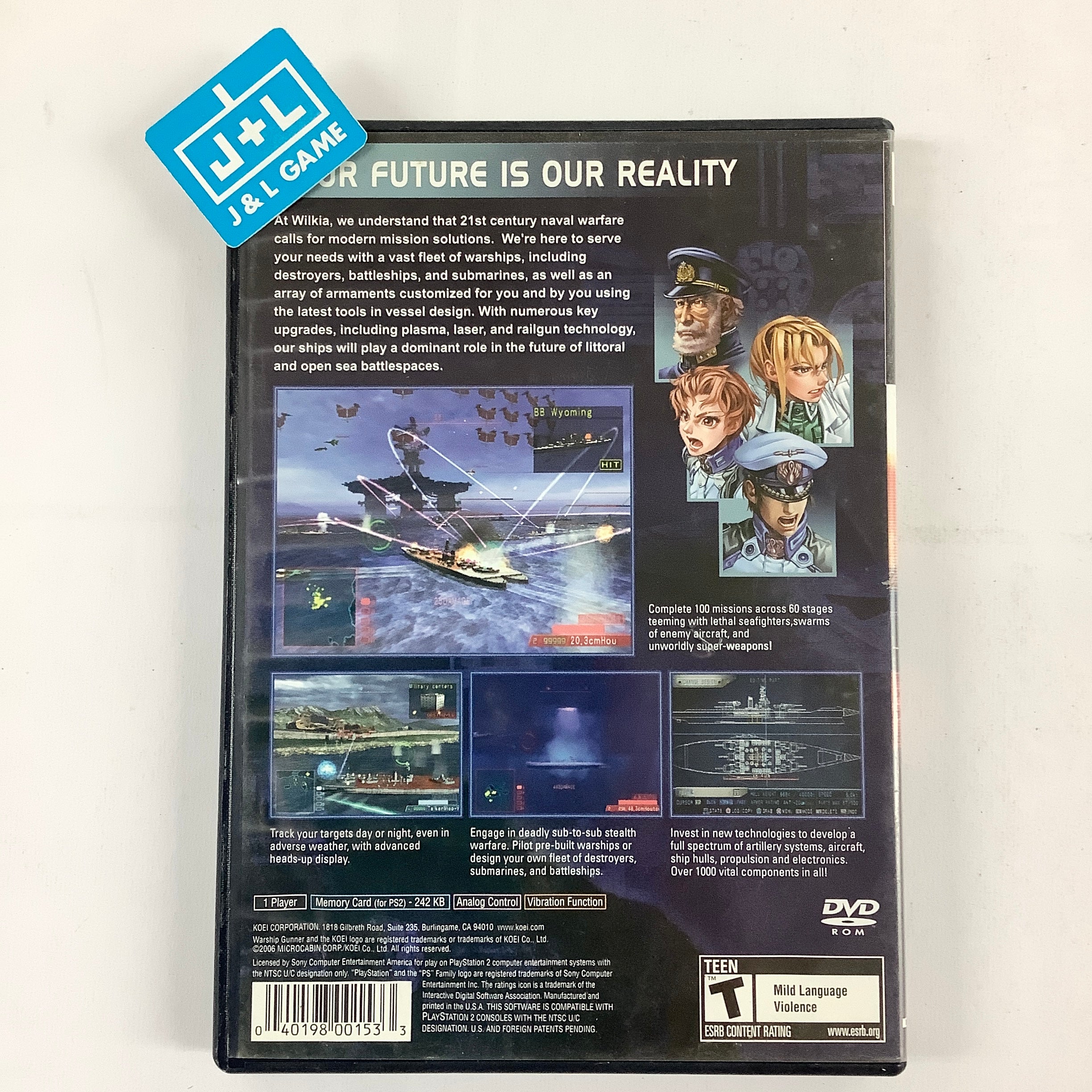 Warship Gunner 2 - (PS2) PlayStation 2 [Pre-Owned] Video Games Koei   