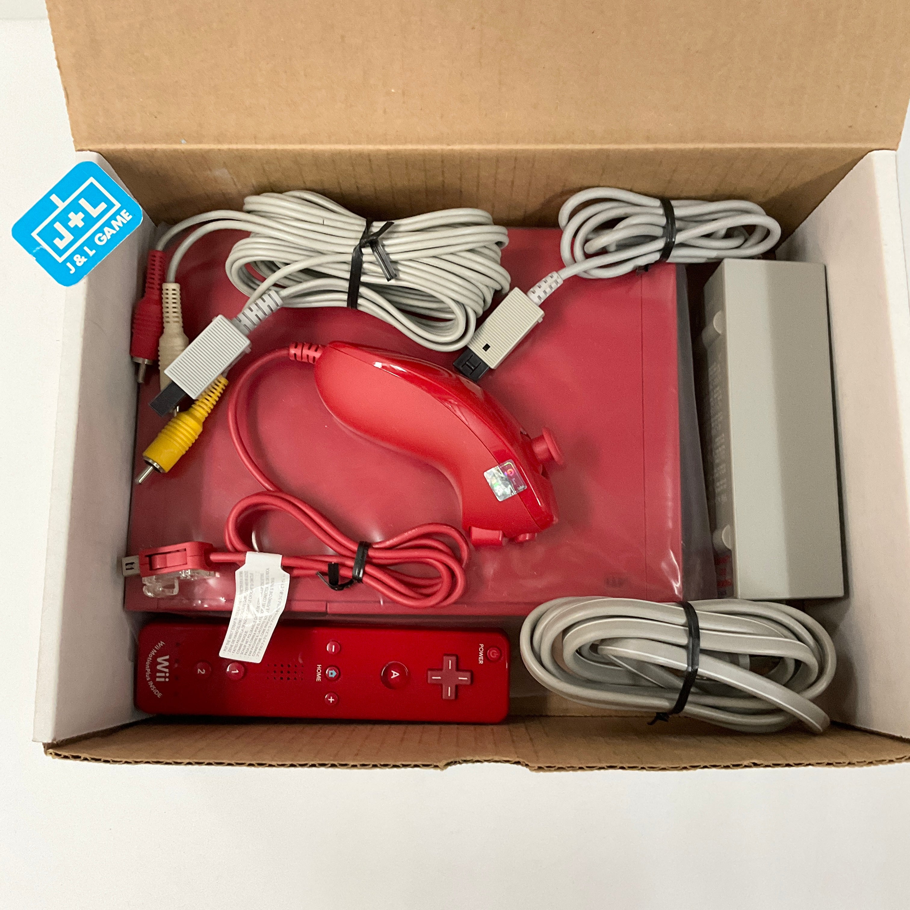 Nintendo Wii Console (Red) - Nintendo Wii [Pre-Owned] Consoles Nintendo   