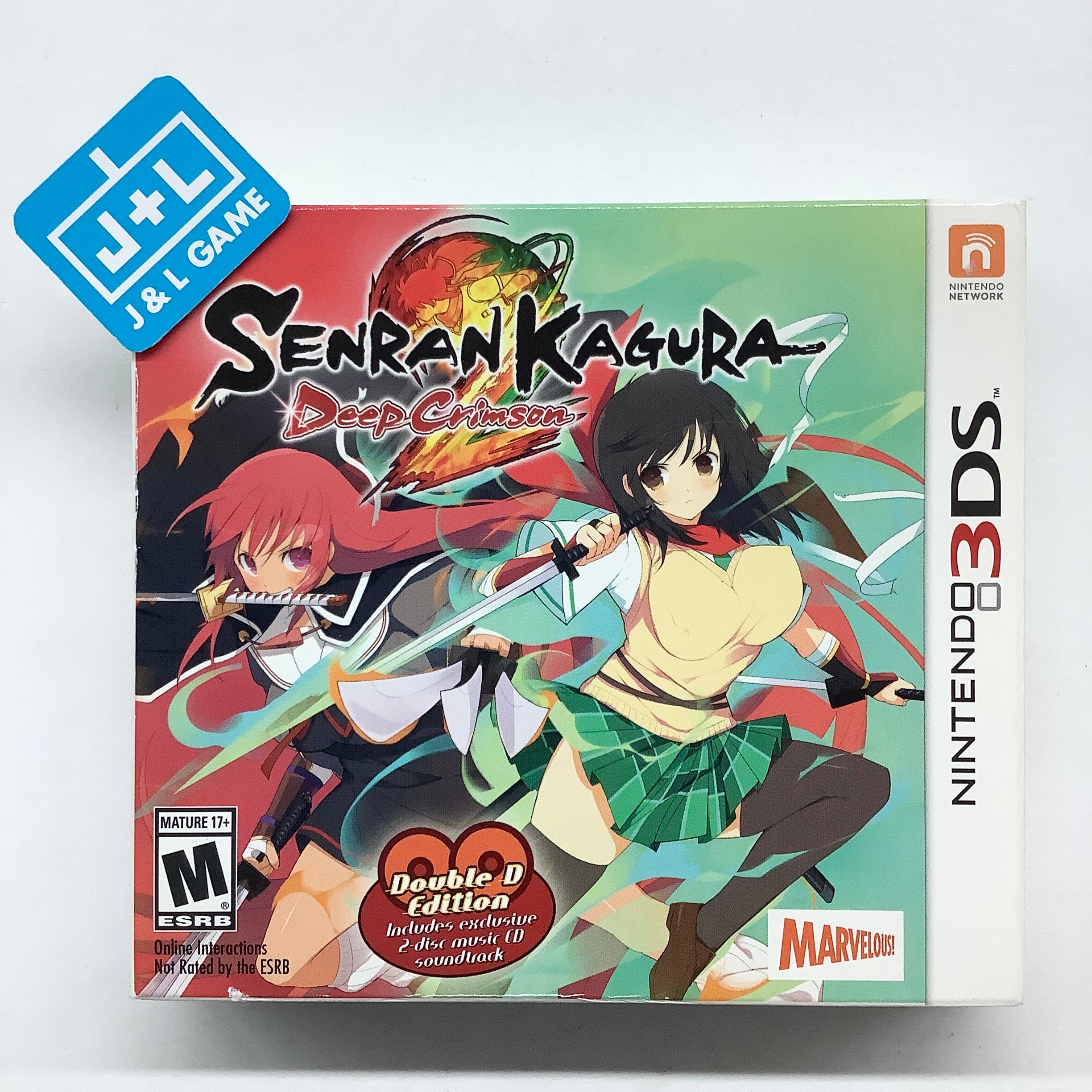 Senran Kagura 2: Deep Crimson (Double D Edition)  - Nintendo 3DS [Pre-Owned] Video Games XSEED Games   