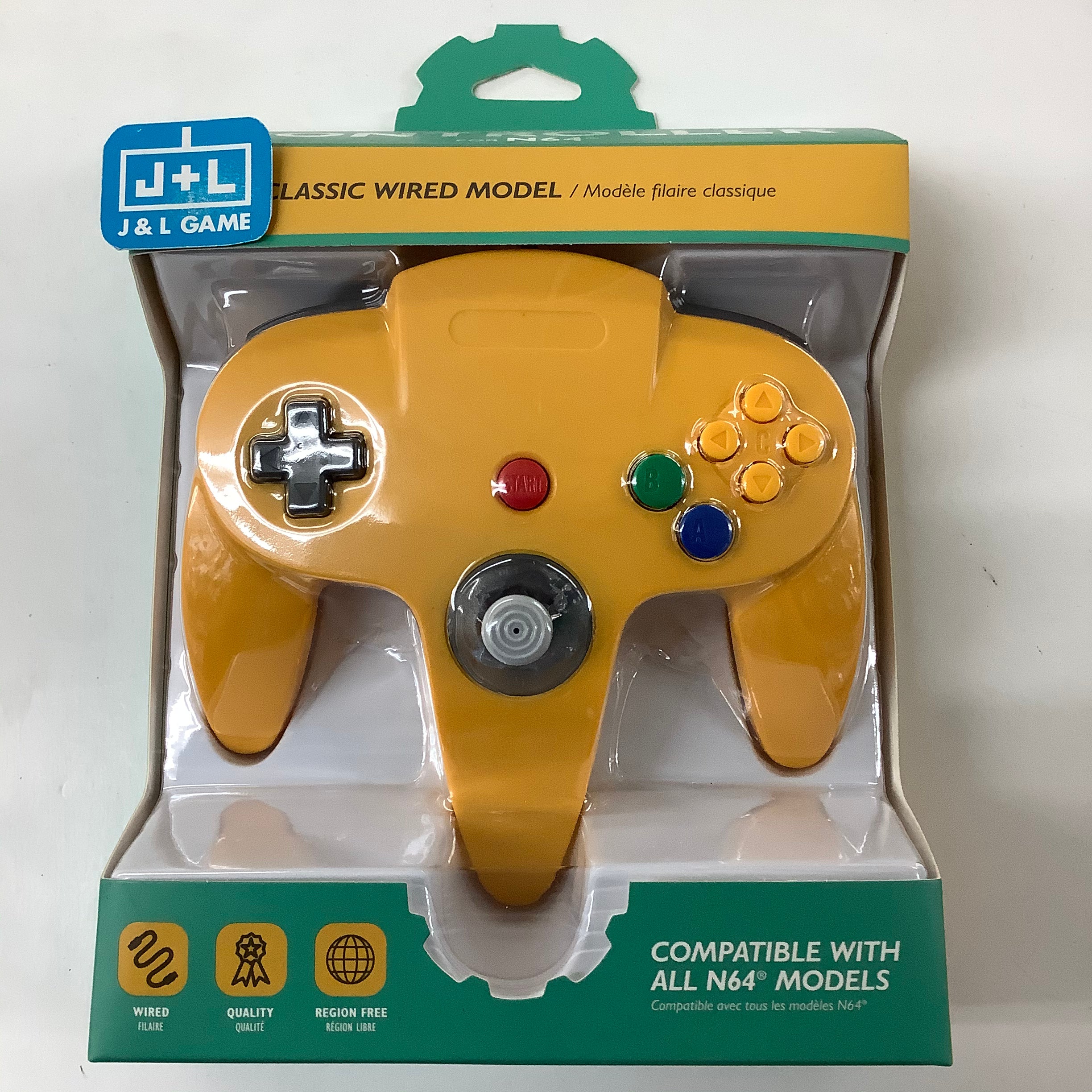 Tomee N64 Wired Controller (Yellow) - (N64) Nintendo 64 Accessories Tomee   