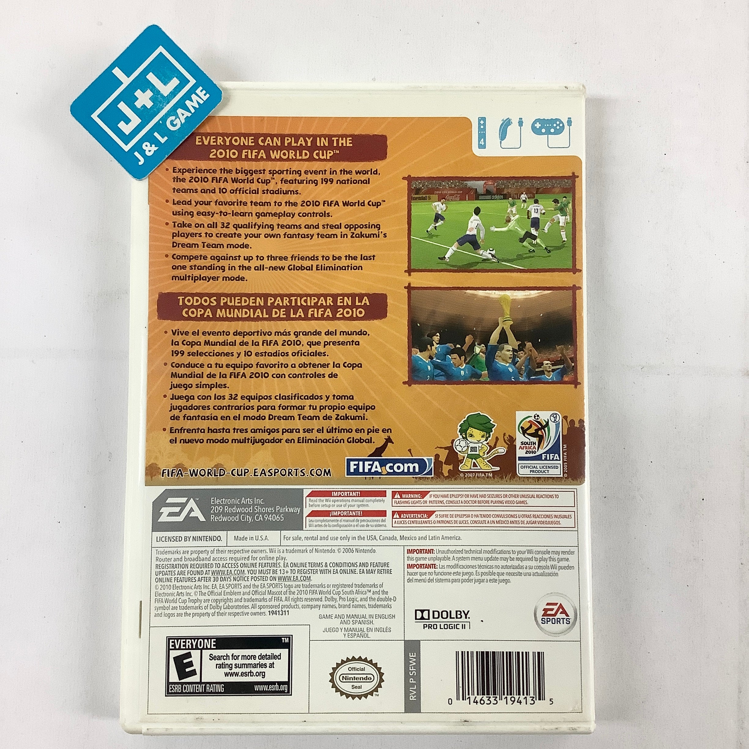 2010 FIFA World Cup South Africa - Nintendo Wii [Pre-Owned] Video Games EA Sports   