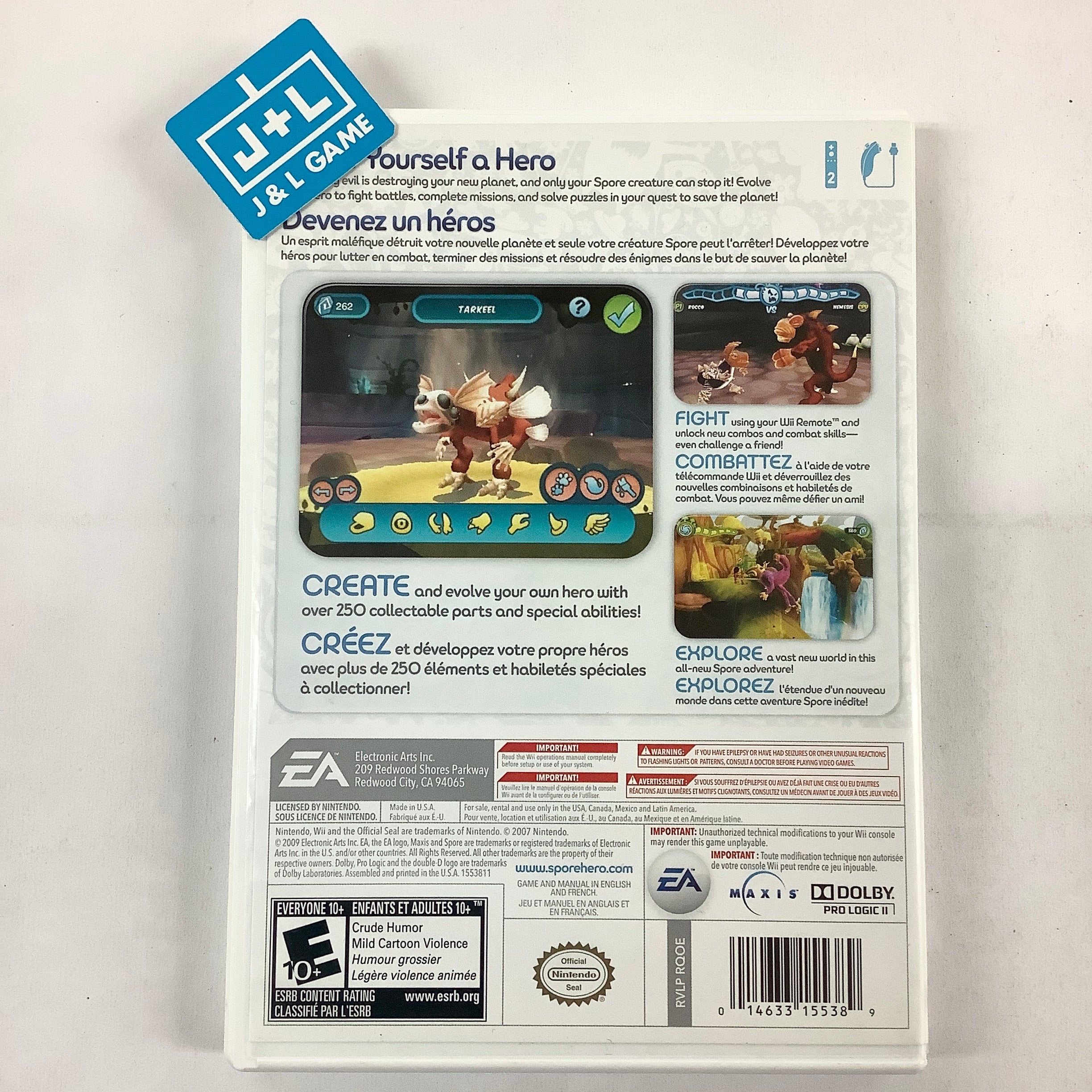 Spore Hero - Nintendo Wii [Pre-Owned] Video Games EA Games   