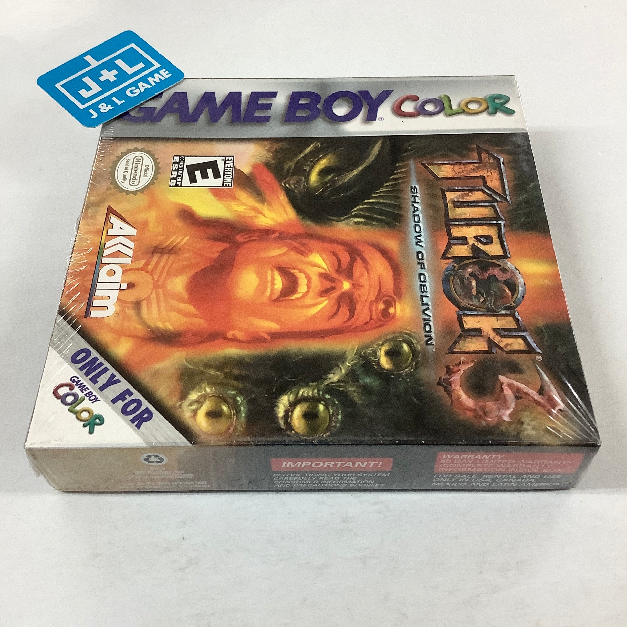 Turok 3: Shadow of Oblivion - (GBC) Game Boy Color Video Games Acclaim   