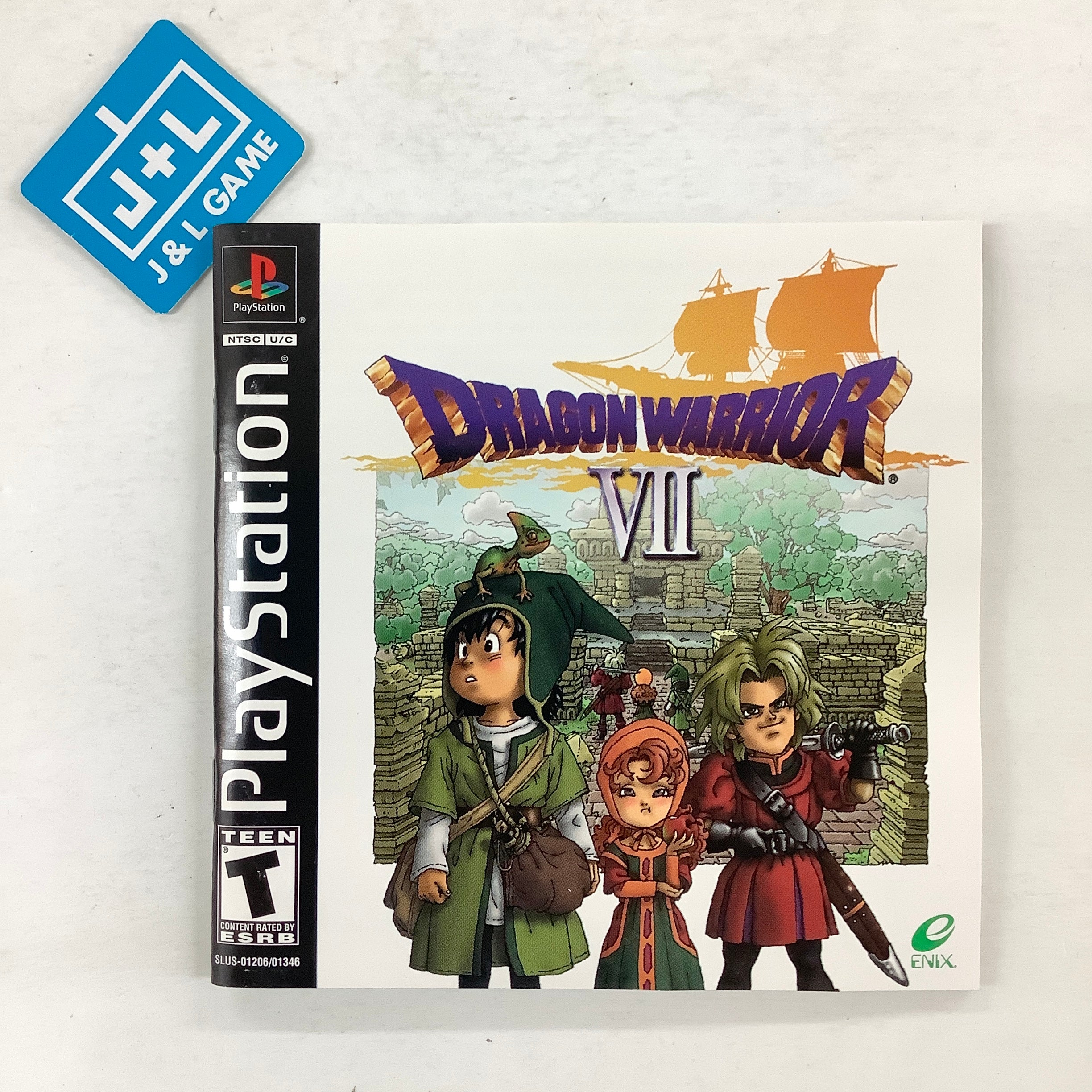 ゲームソフト　0731 21 Dragon Quest VII Eden no Senshi-tachi Japan Import SLPM