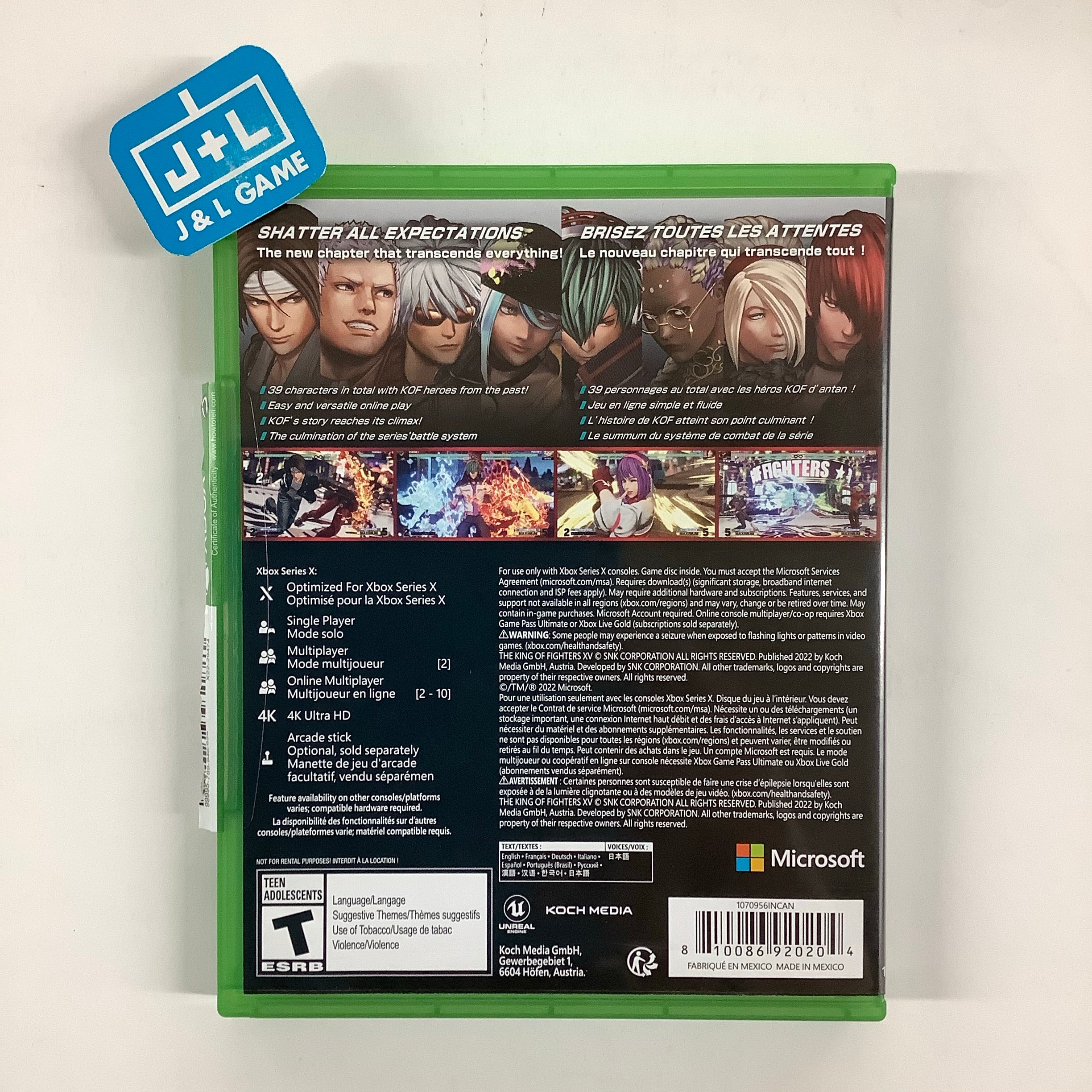 The King of Fighters XV - (XSX) Xbox Series X [UNBOXING] Video Games Deep Silver   