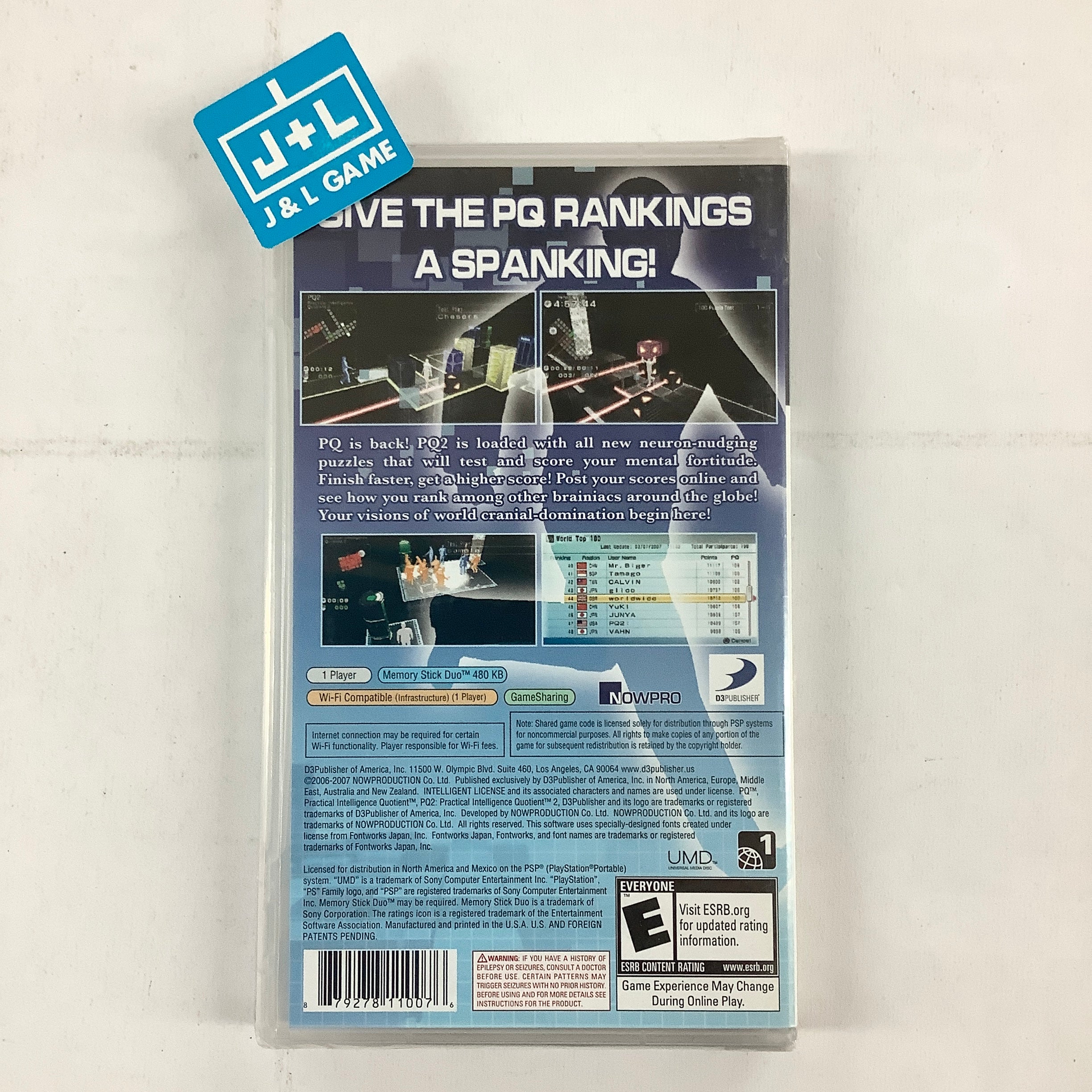 PQ2: Practical Intelligence Quotient - Sony PSP Video Games D3Publisher   