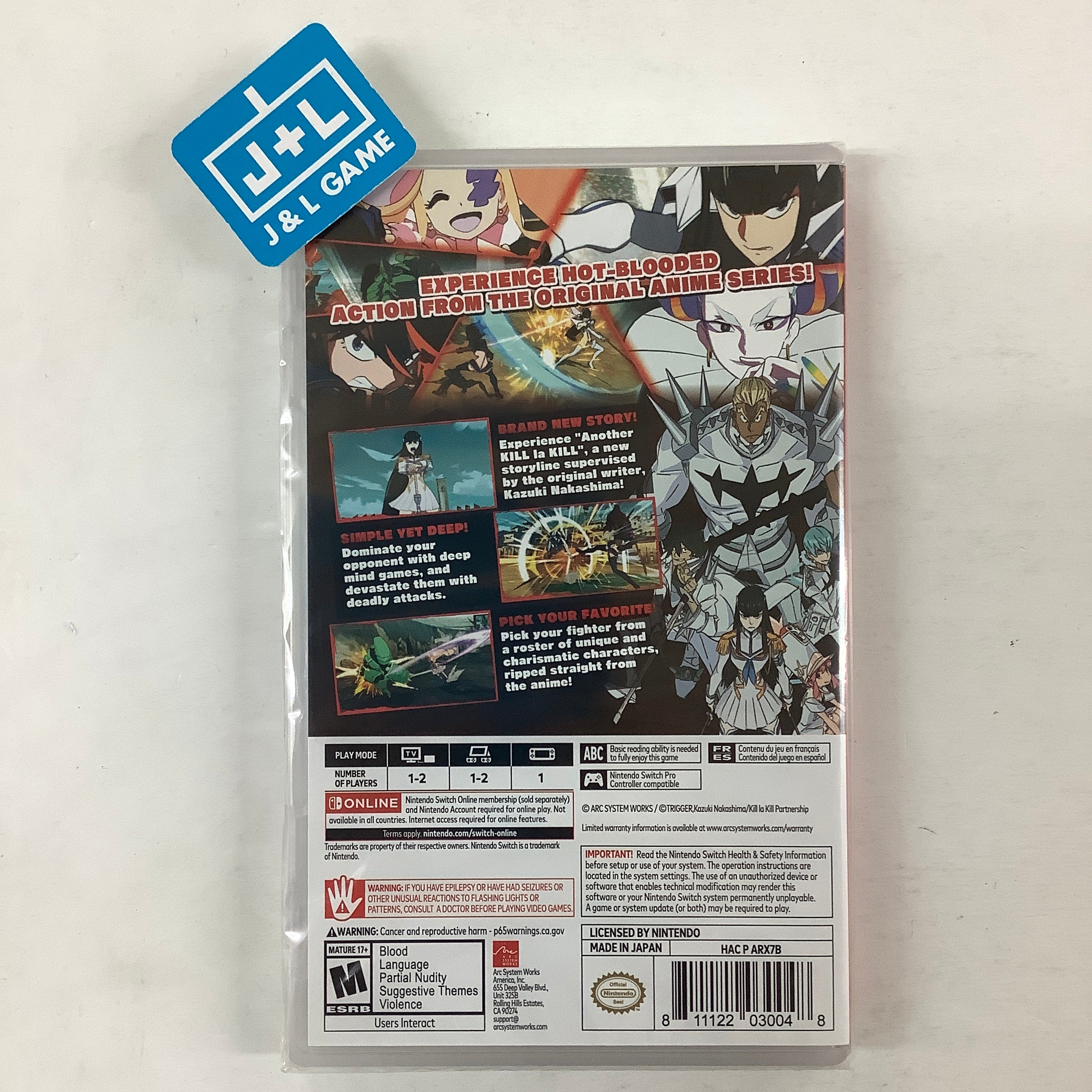 Kill la Kill - IF - (NSW) Nintendo Switch Video Games Arc System Works   