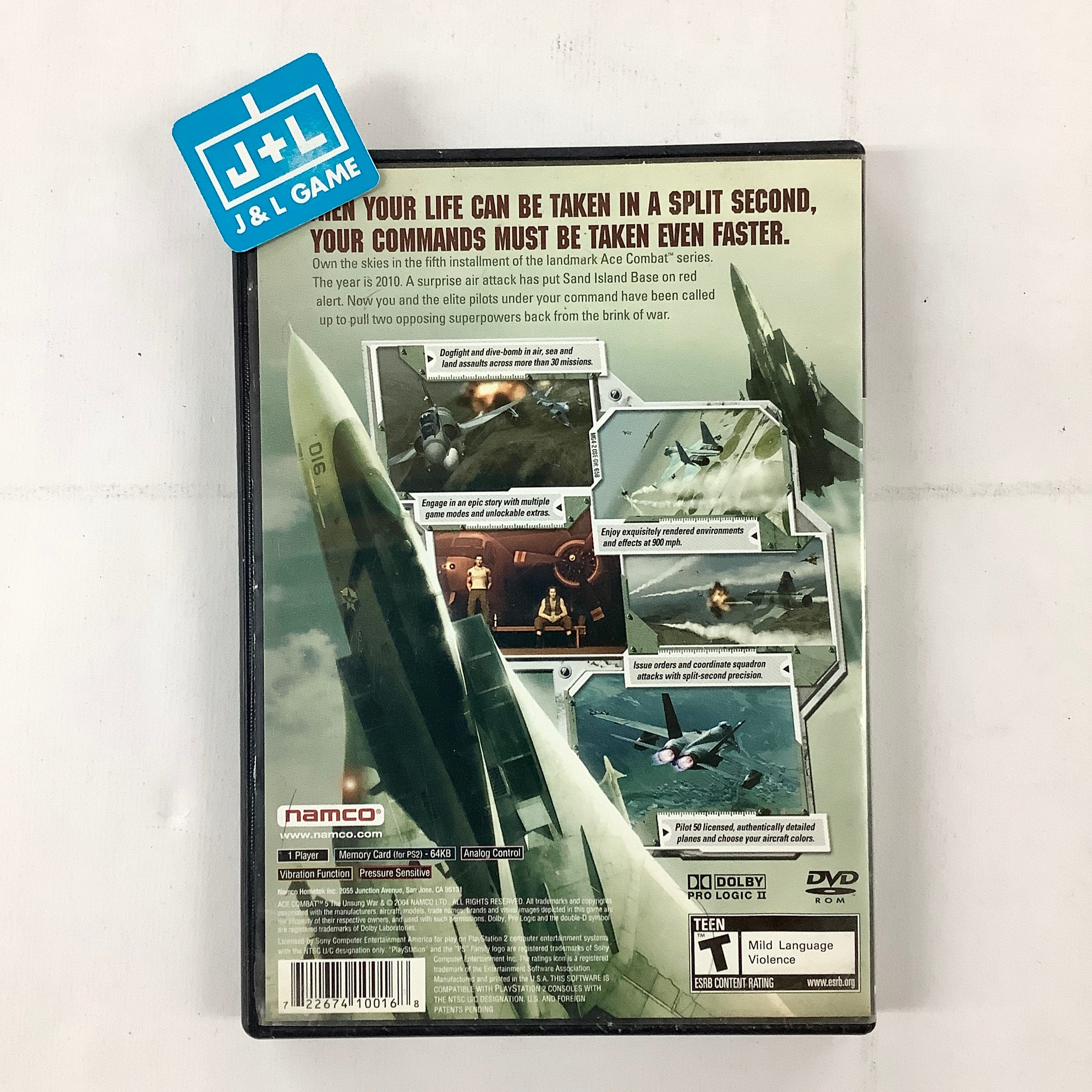 Ace Combat 5: The Unsung War - (PS2) PlayStation 2 [Pre-Owned] Video Games Namco   
