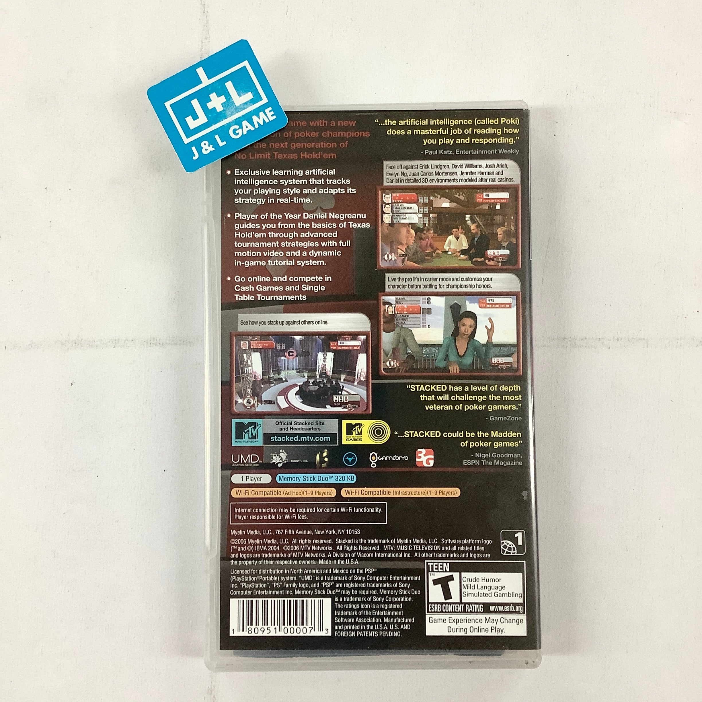 Stacked with Daniel Negreanu - Sony PSP [Pre-Owned] Video Games Myelin Media   