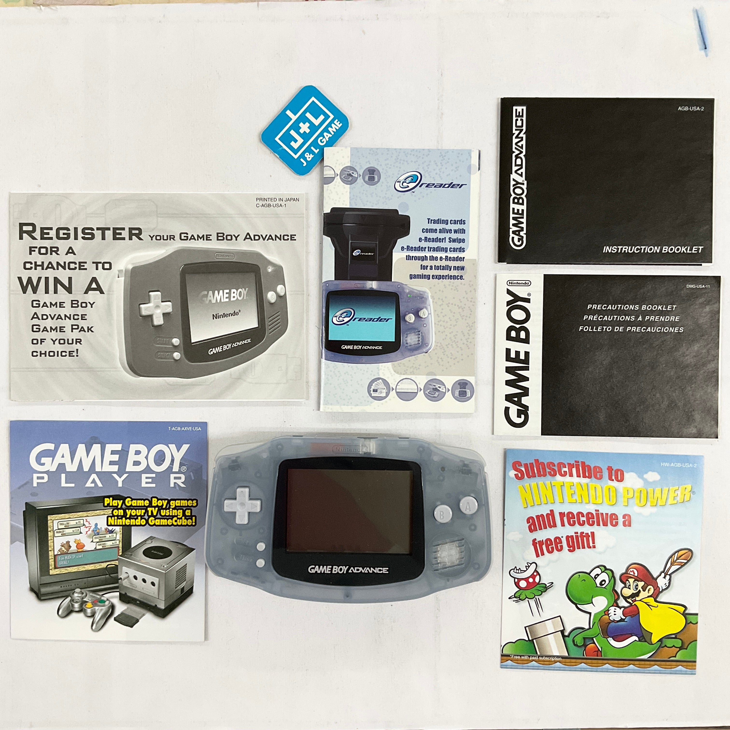 Nintendo Game Boy Advance (Glacier) - (GBA) Game Boy Advance [Pre-Owned] Consoles Nintendo   