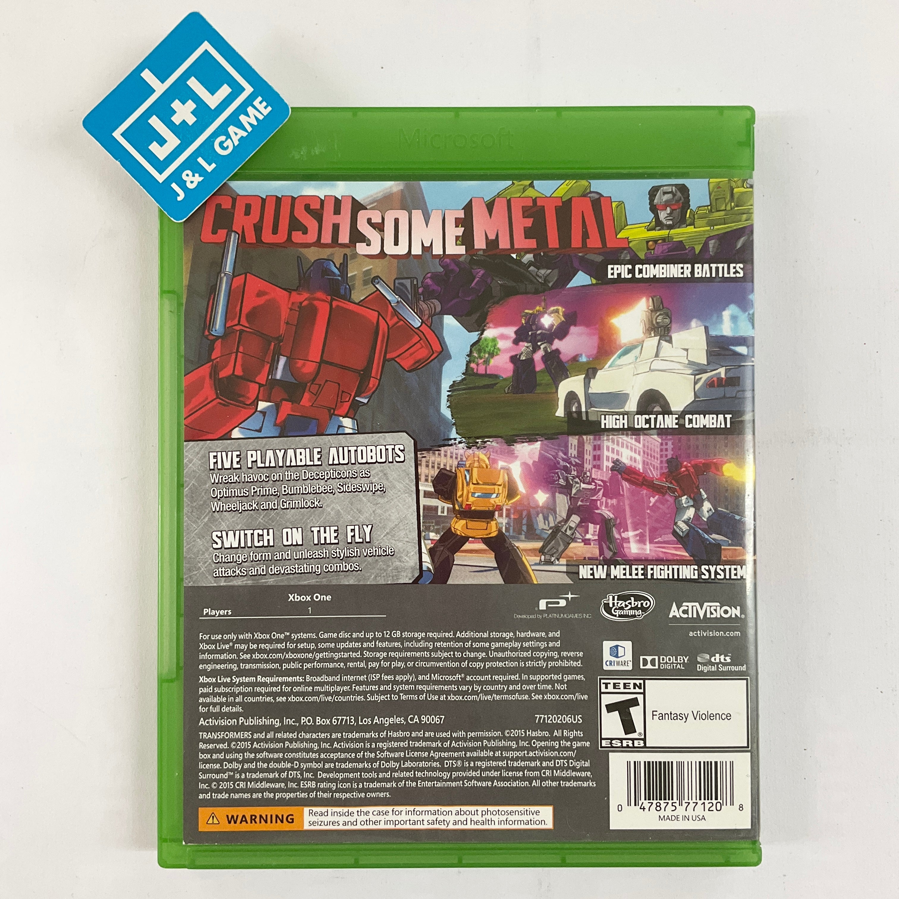Transformers: Devastation - (XB1) Xbox One [Pre-Owned] Video Games Activision   