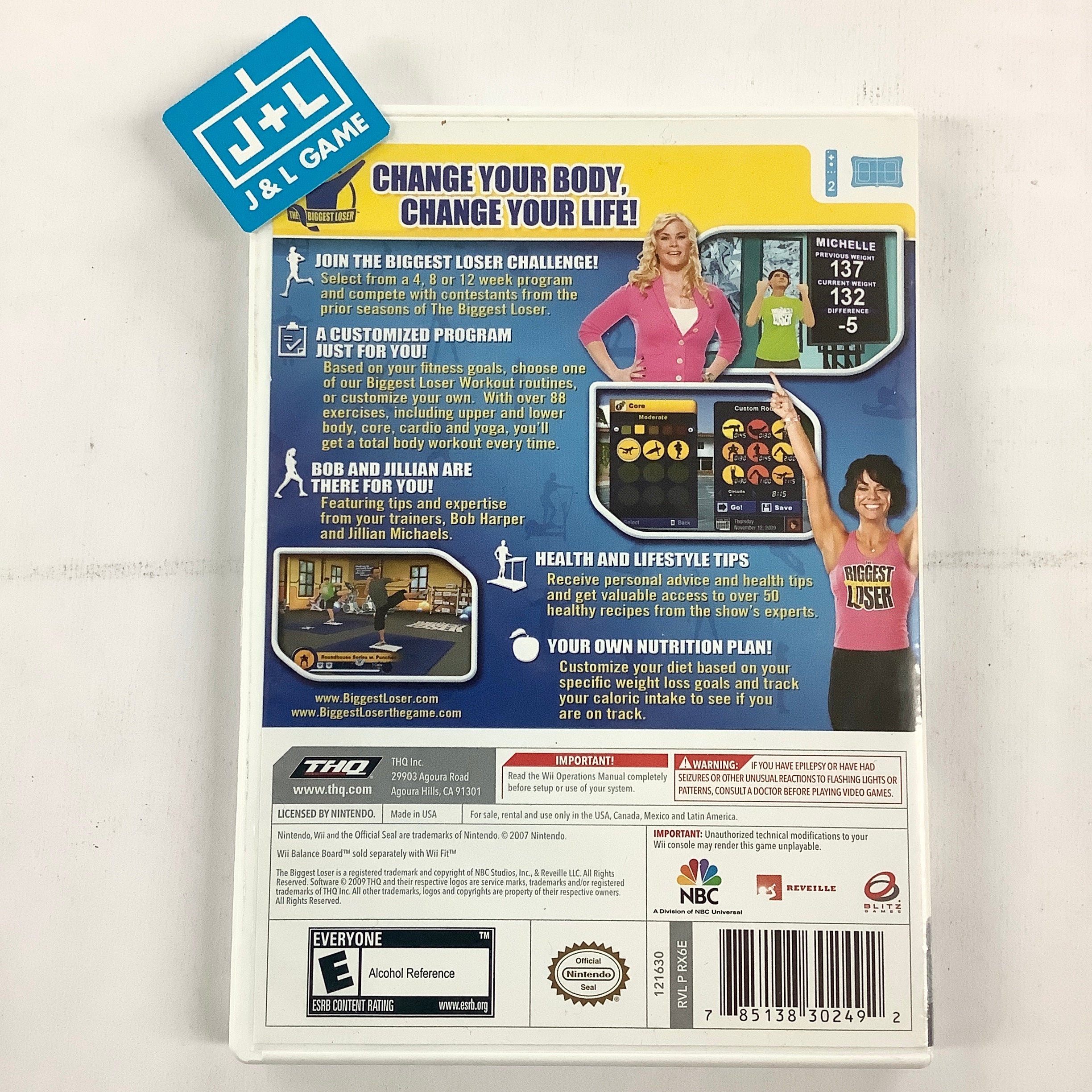 The Biggest Loser - Nintendo Wii [Pre-Owned] Video Games THQ   