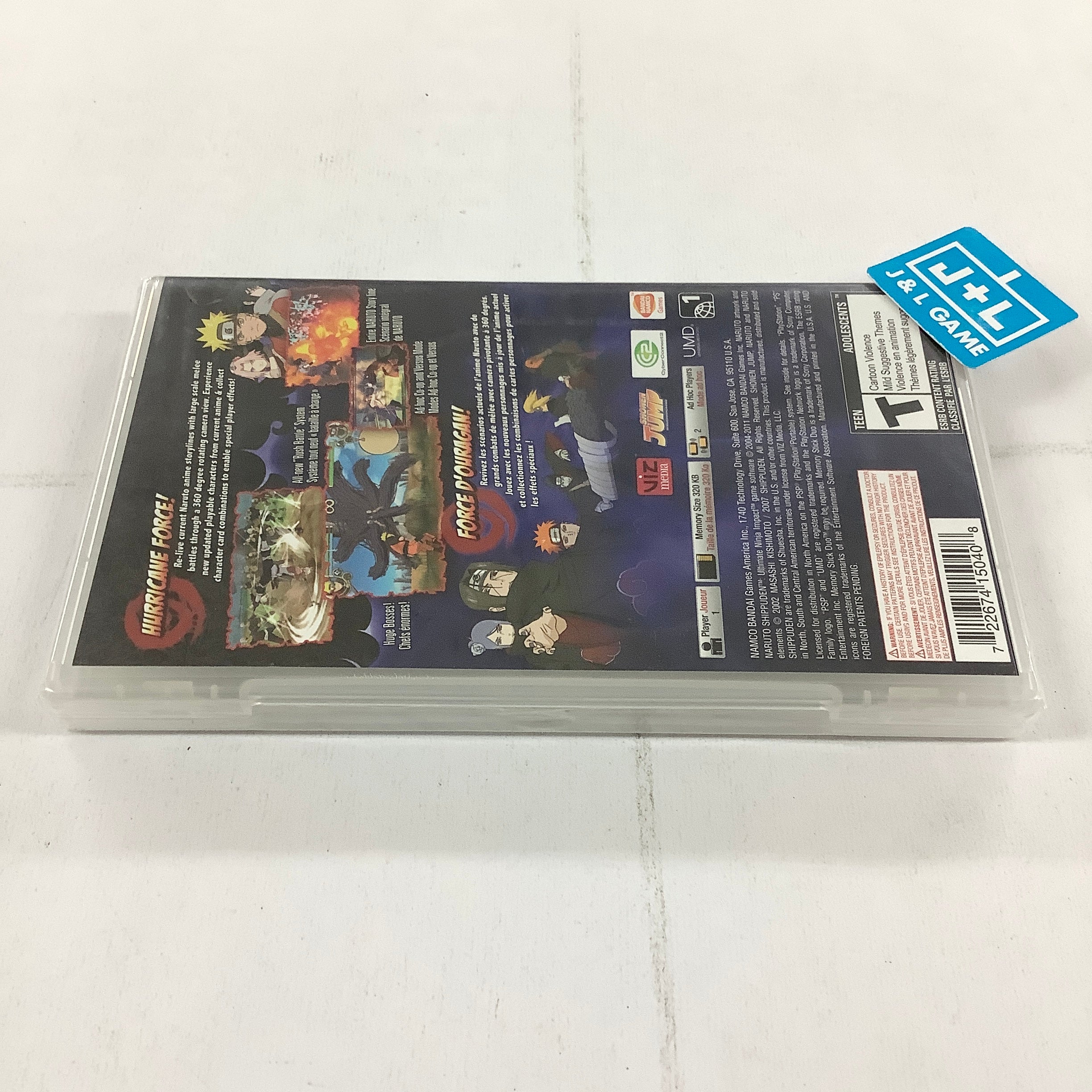 Naruto Shippuden: Ultimate Ninja Impact - Sony PSP Video Games Namco Bandai Games   