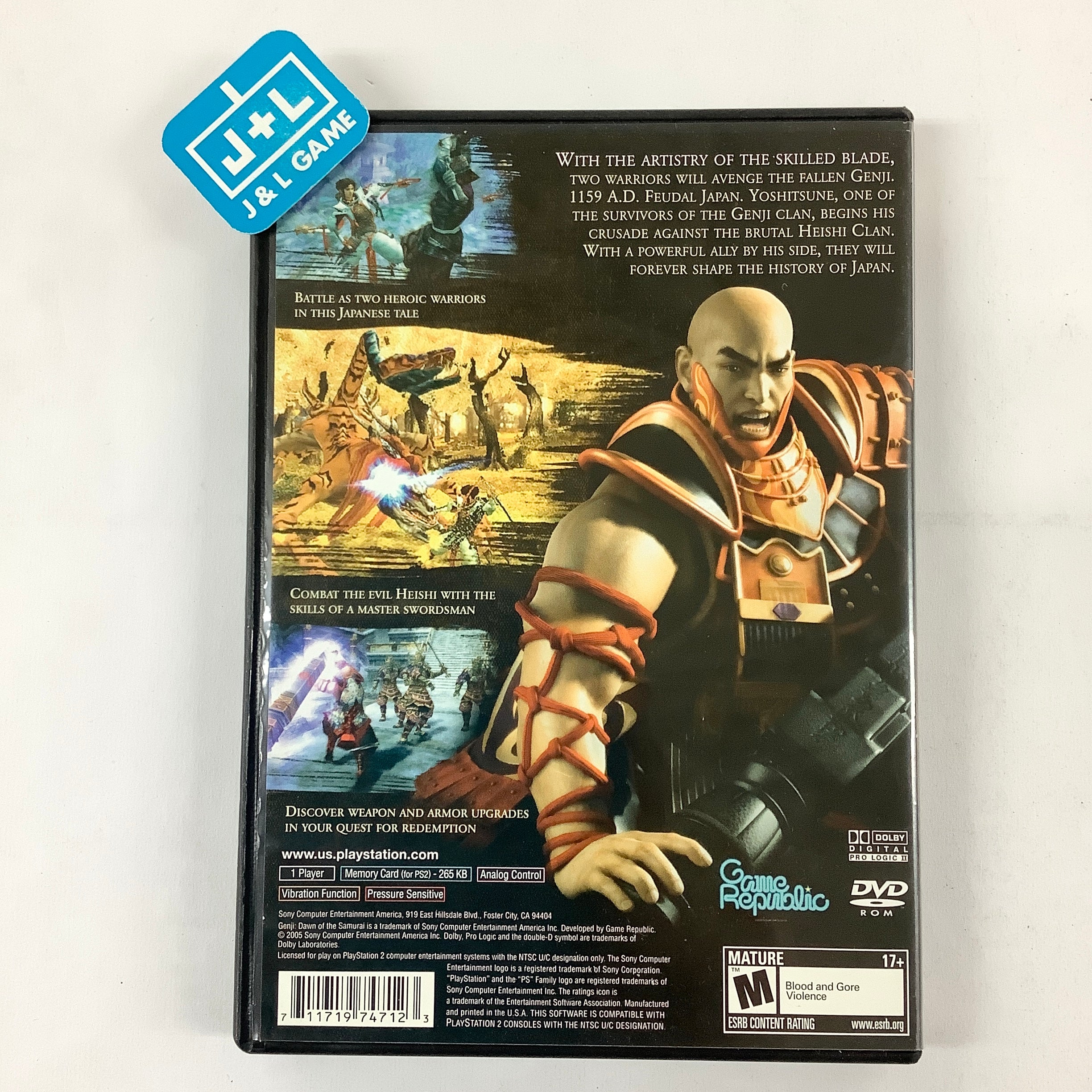 Genji: Dawn of the Samurai - (PS2) PlayStation 2 [Pre-Owned] Video Games SCEA   
