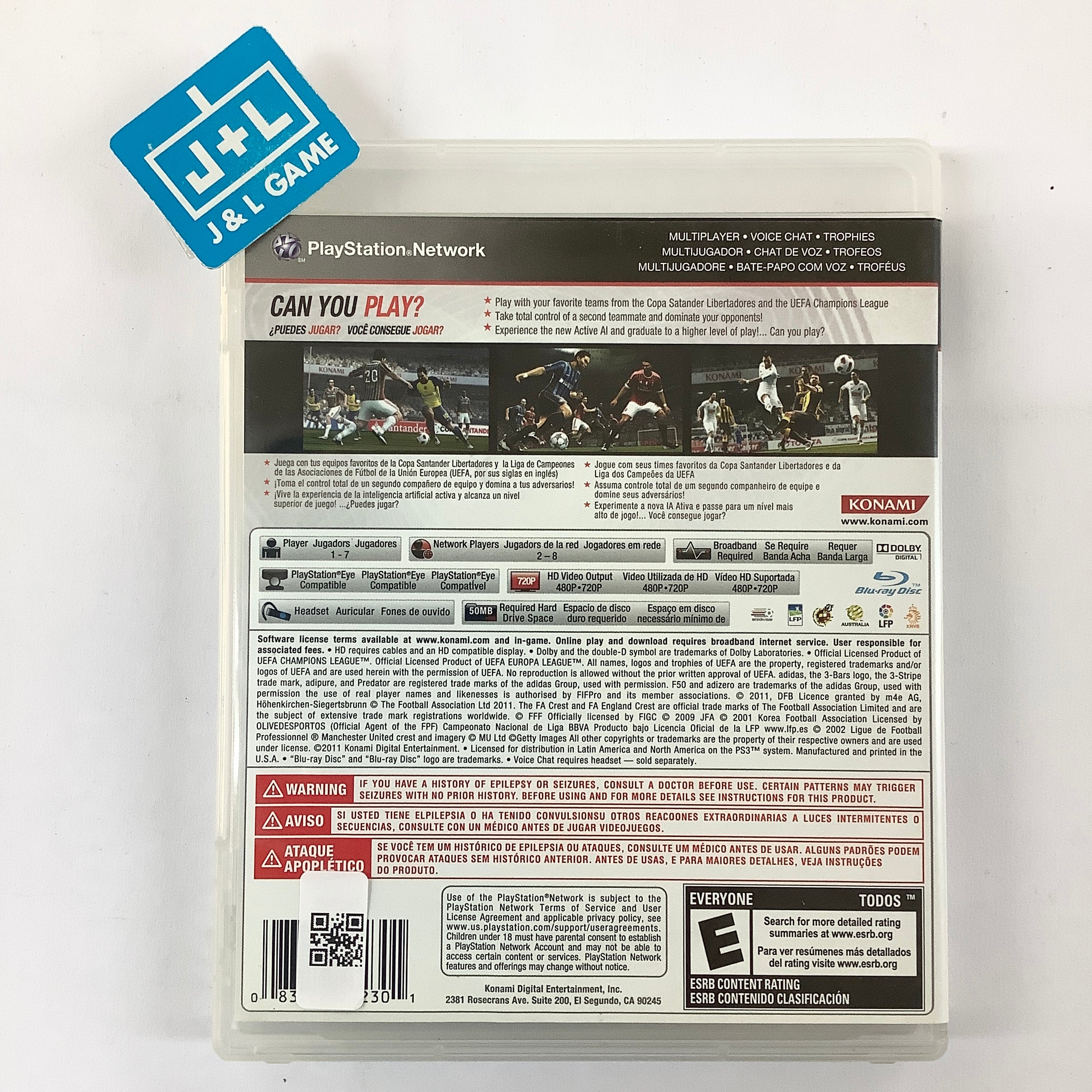 Pro Evolution Soccer 2012 - (PS3) PlayStation 3 [Pre-Owned] Video Games Konami   