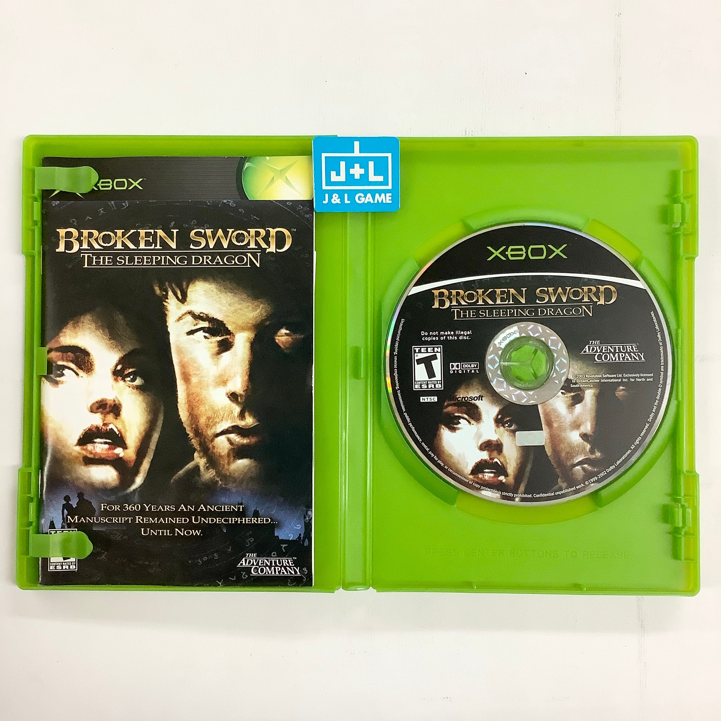 Broken Sword: The Sleeping Dragon - (XB) Xbox [Pre-Owned] Video Games The Adventure Company   