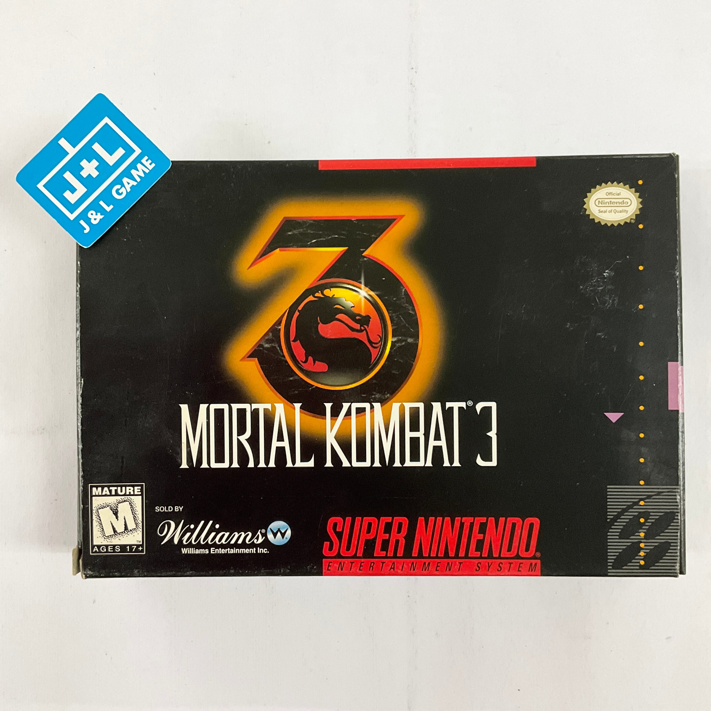 Mortal Kombat 3 - (SNES) Super Nintendo [Pre-Owned] Video Games Williams   