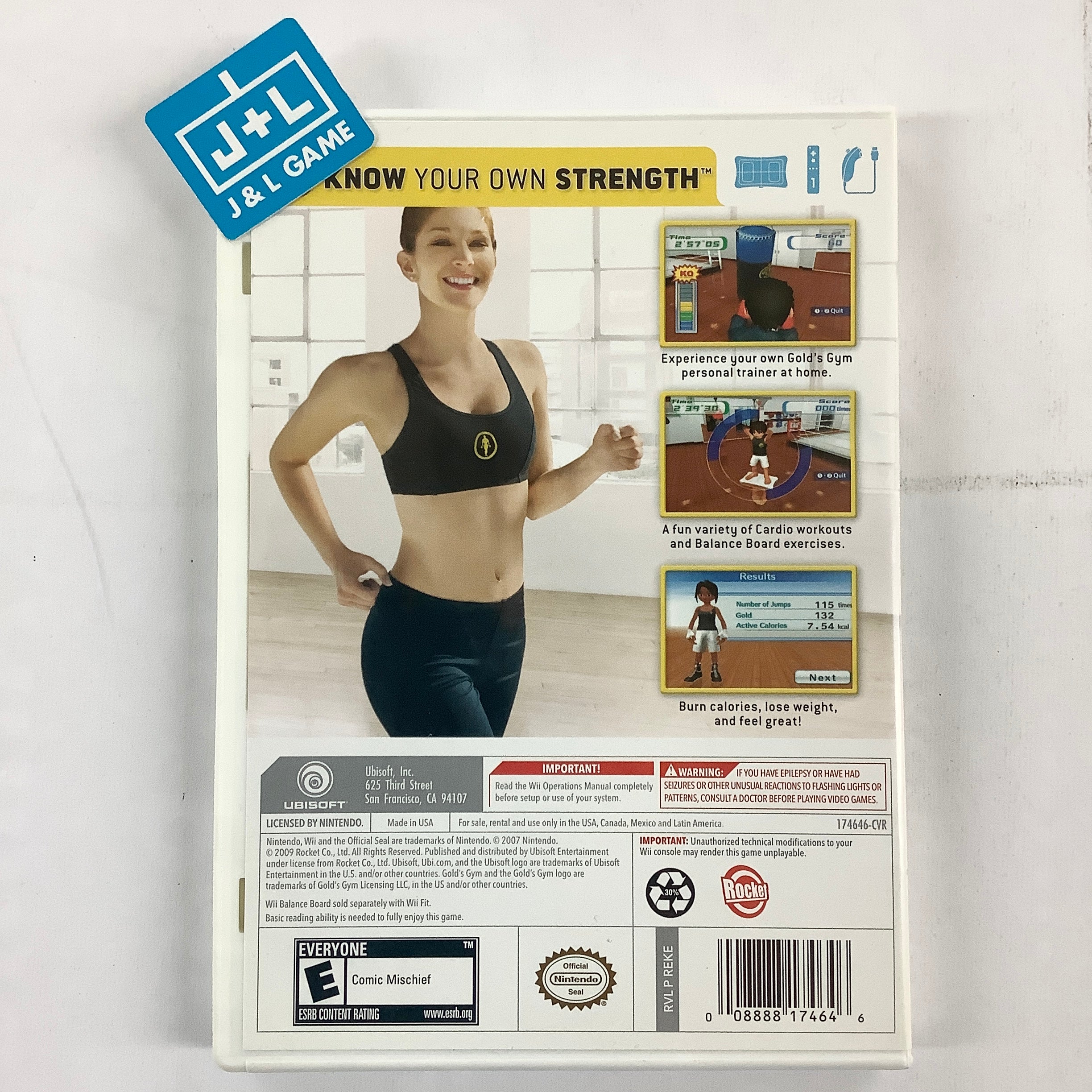 Gold's Gym: Cardio Workout - Nintendo Wii [Pre-Owned] Video Games Ubisoft   