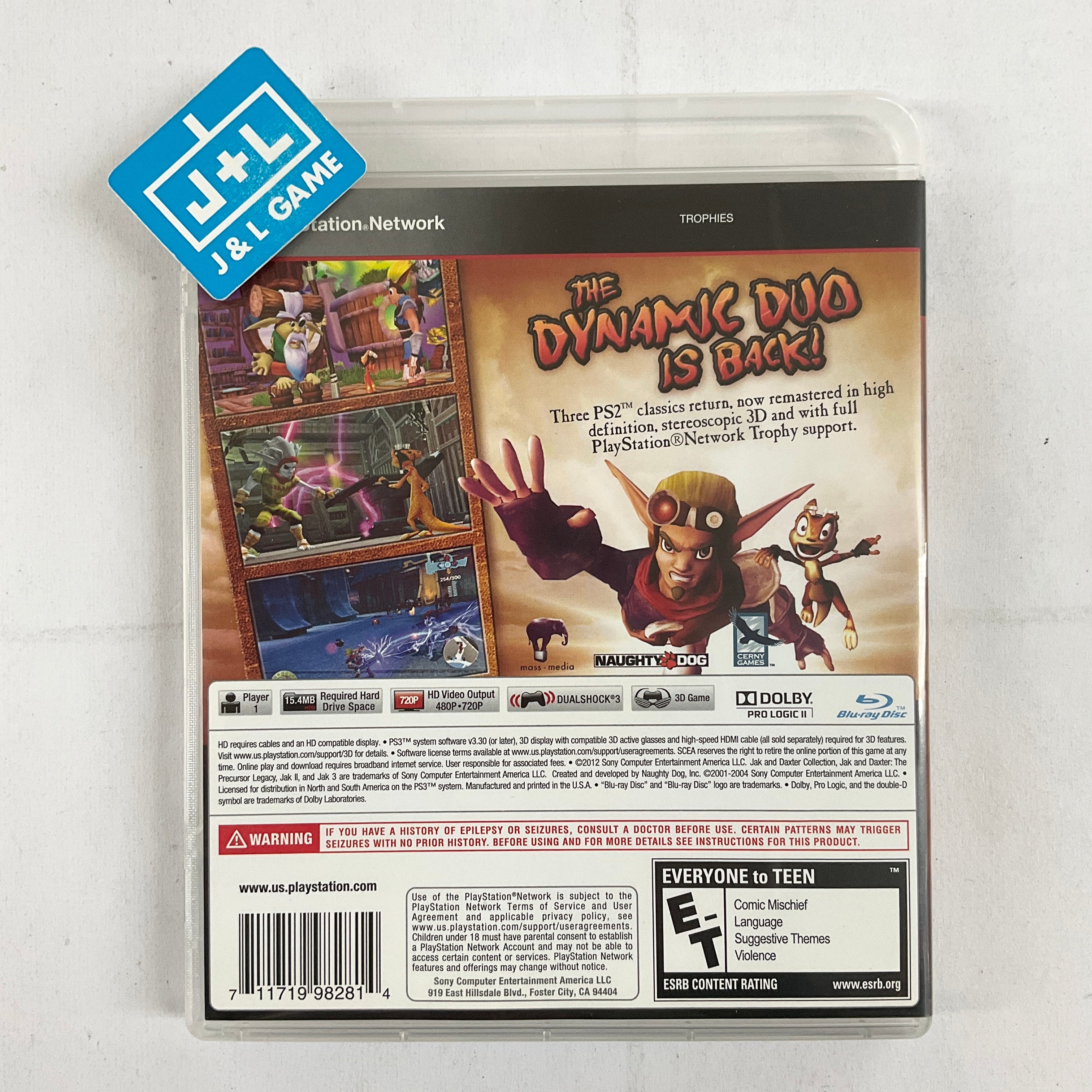 Jak & Daxter Collection - (PS3) Playstation 3 [Pre-Owned] Video Games SCEA   
