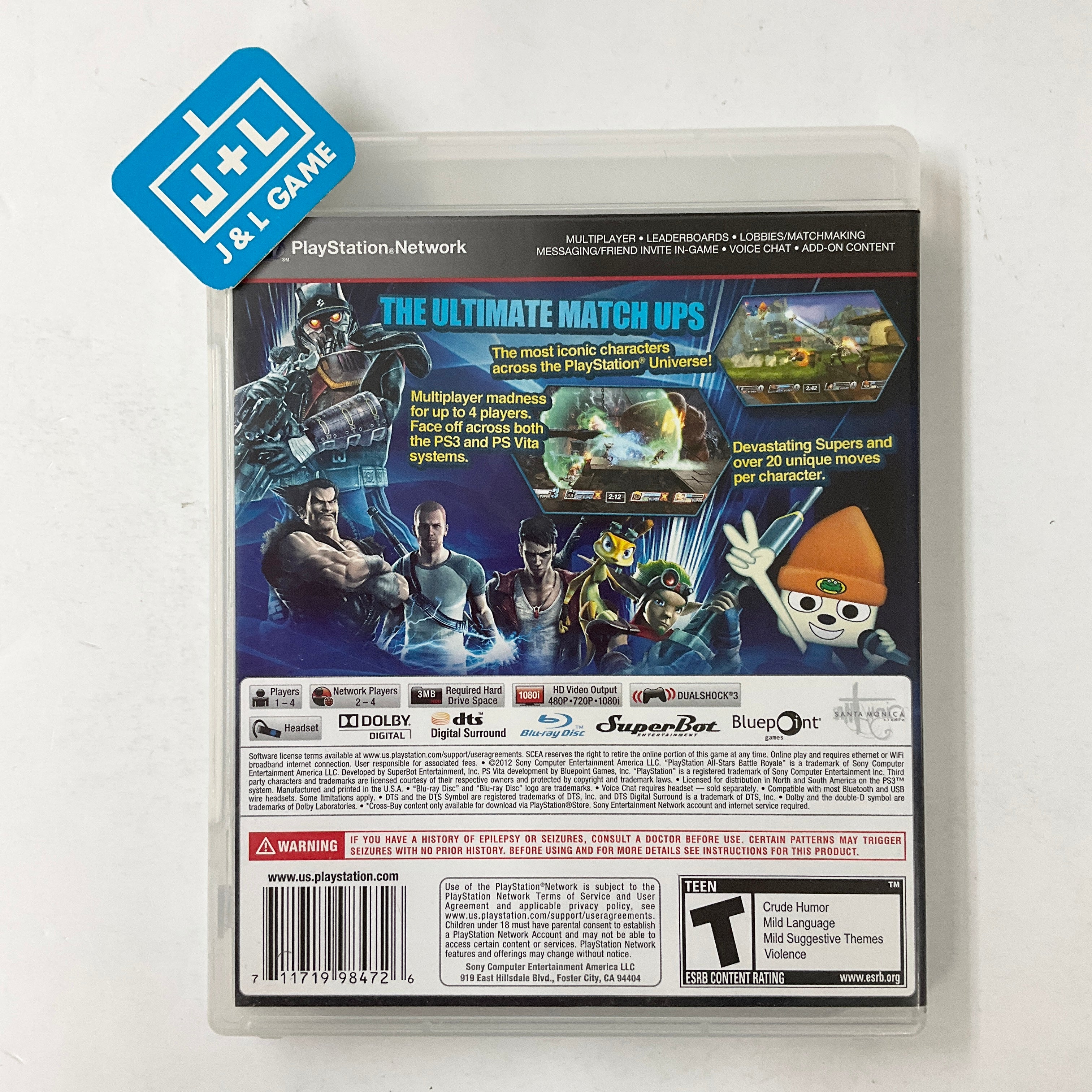 PlayStation All-Stars Battle Royale - (PS3) PlayStation 3 [Pre-Owned] Video Games SCEA   