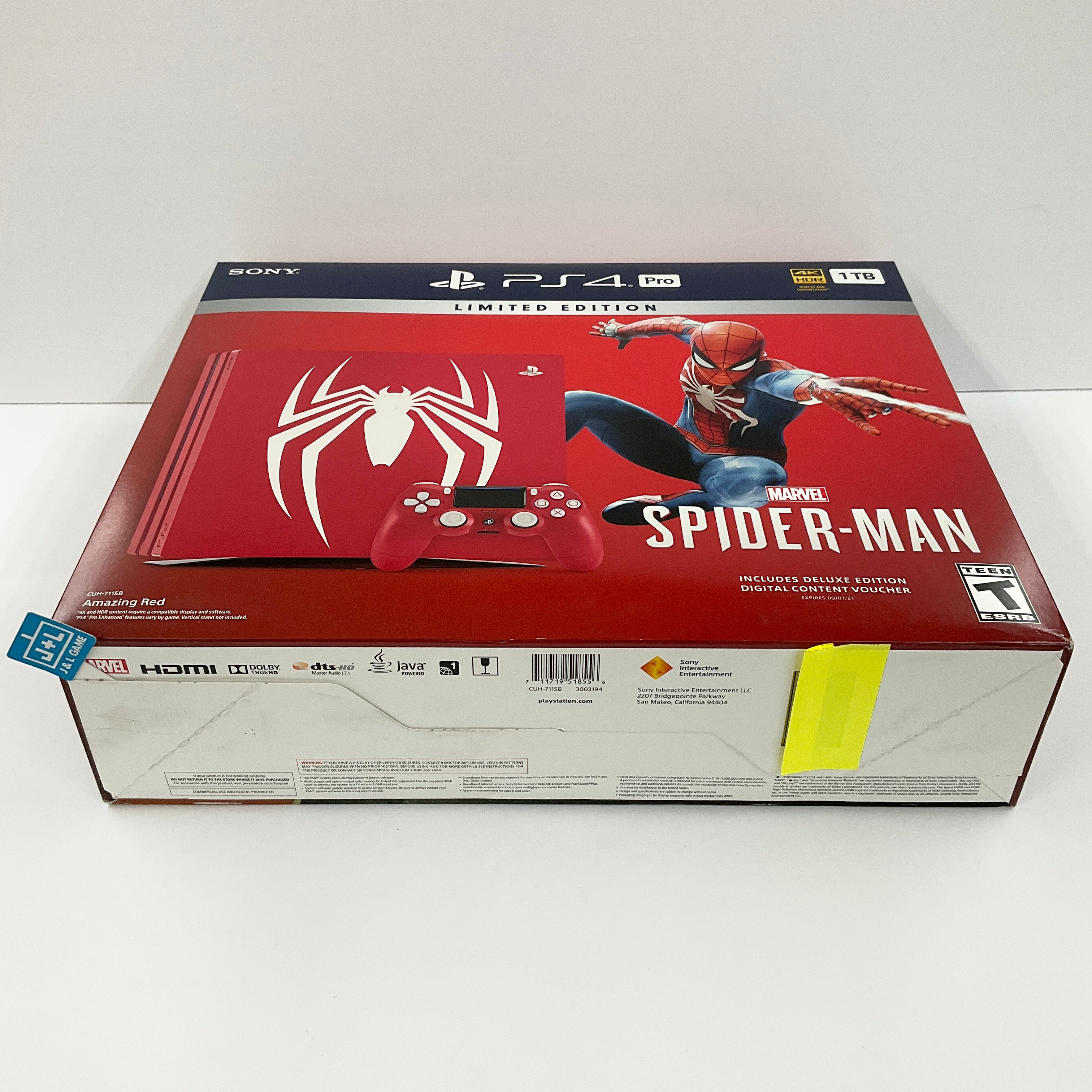 SONY PlayStation 4 Pro 1TB Limited Edition Console (Marvel's Spider-Man Bundle) - (PS4) PlayStation 4 Consoles Sony   