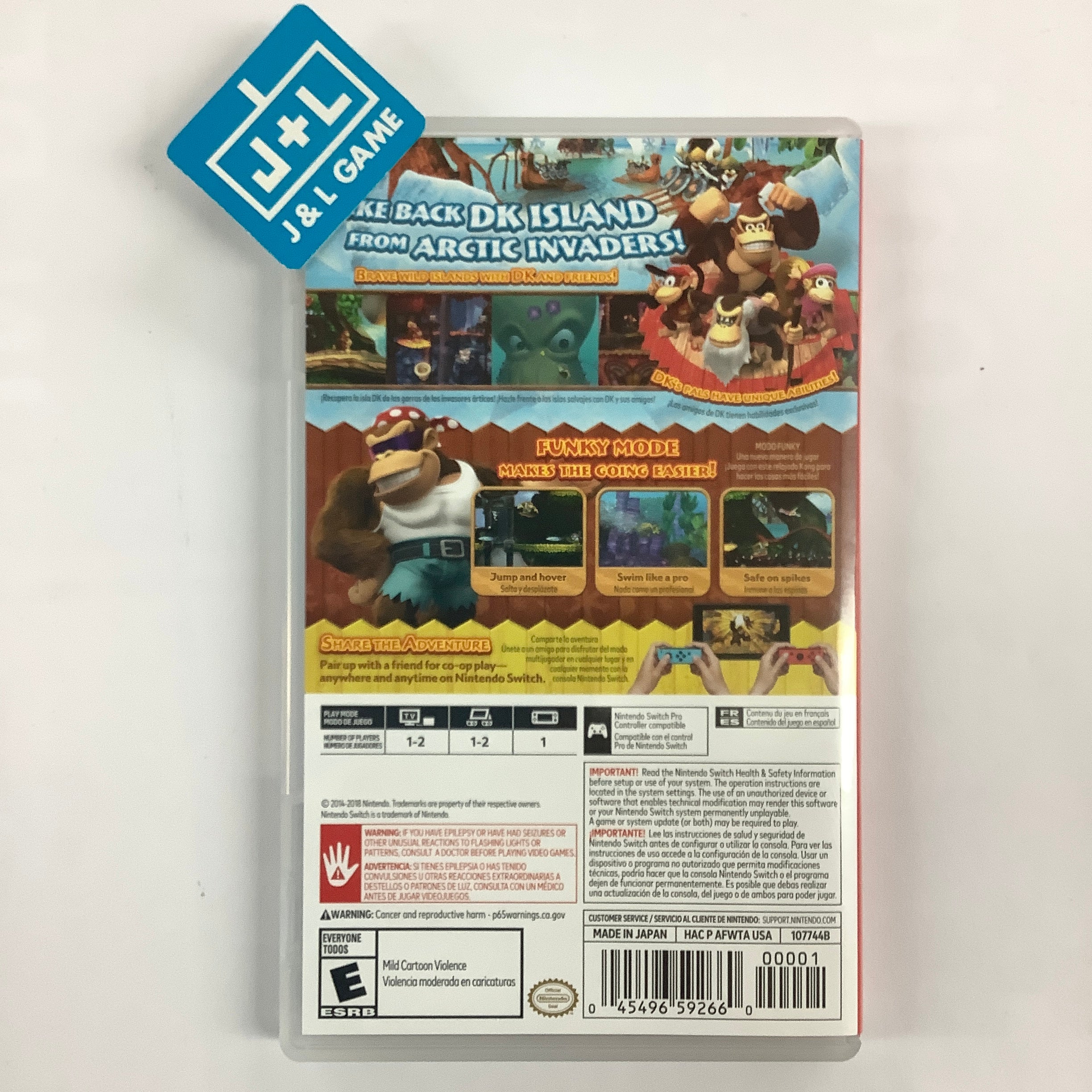 Donkey Kong Country: Tropical Freeze - (NSW) Nintendo Switch [Pre-Owned] Video Games Nintendo   