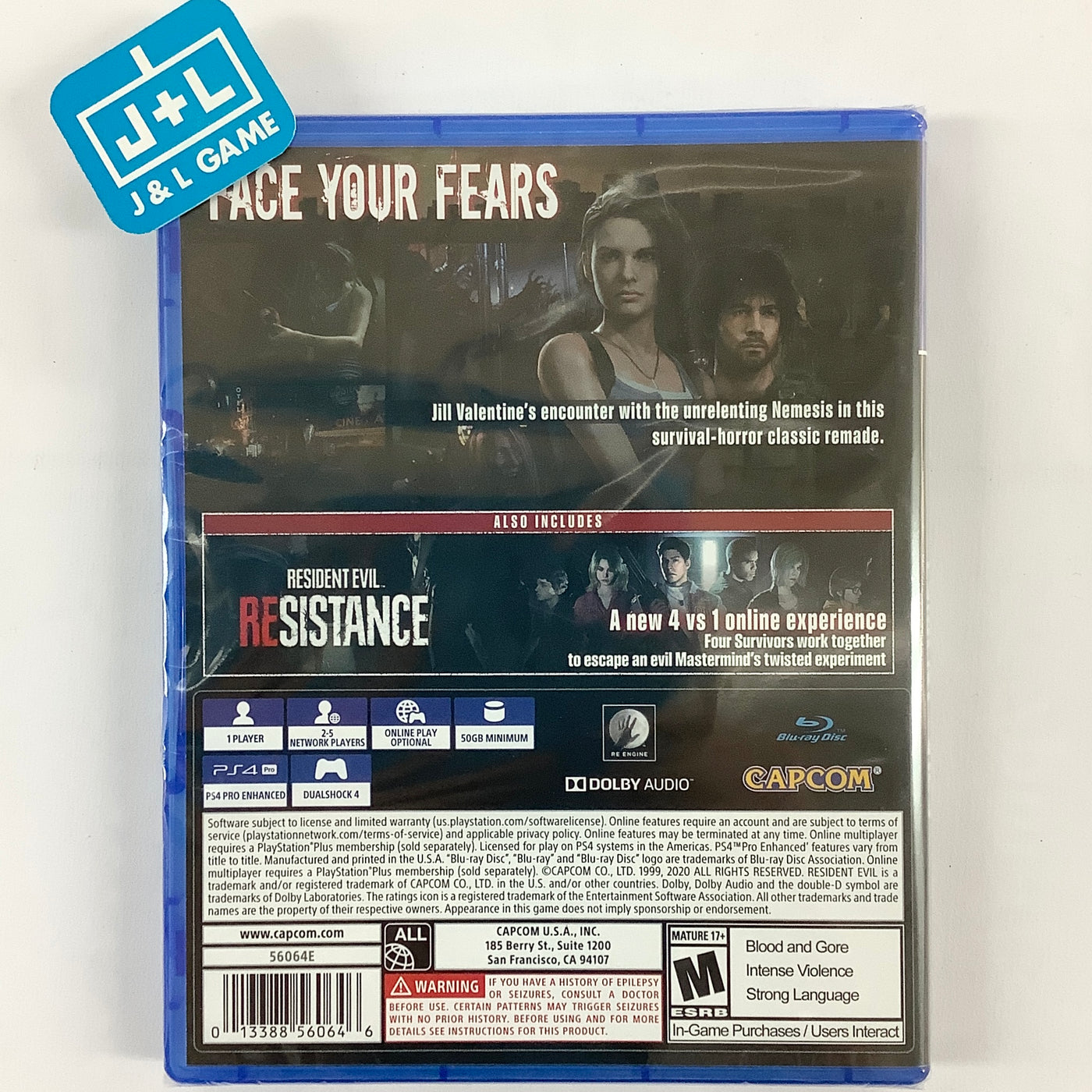 Resident Evil 3 - (PS4) PlayStation 4 | J&L Game | PS4-Spiele