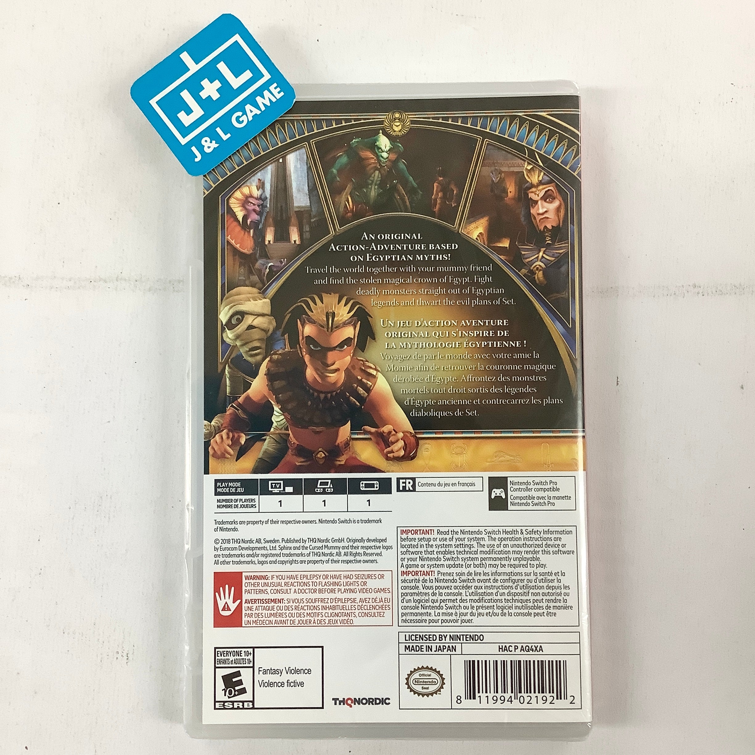 Sphinx and the Cursed Mummy - (NSW) Nintendo Switch Video Games THQ Nordic   
